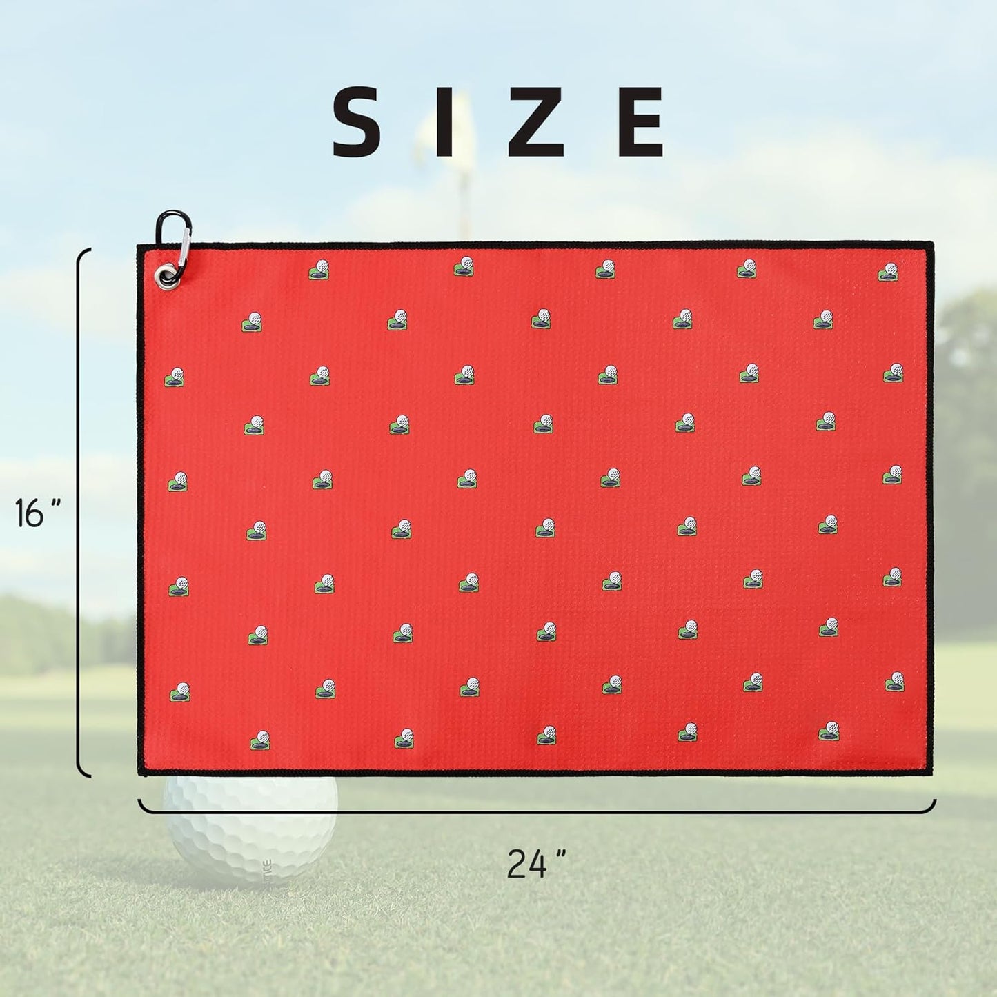 Mile High Life Printed Golf Towel(16"x24"), Brush Tool Kit, Divot Repair Tool, Microfiber Towel，Brush with 2FT Retractable Cord, Repair Tool w Magnetic Golf Ball Marker