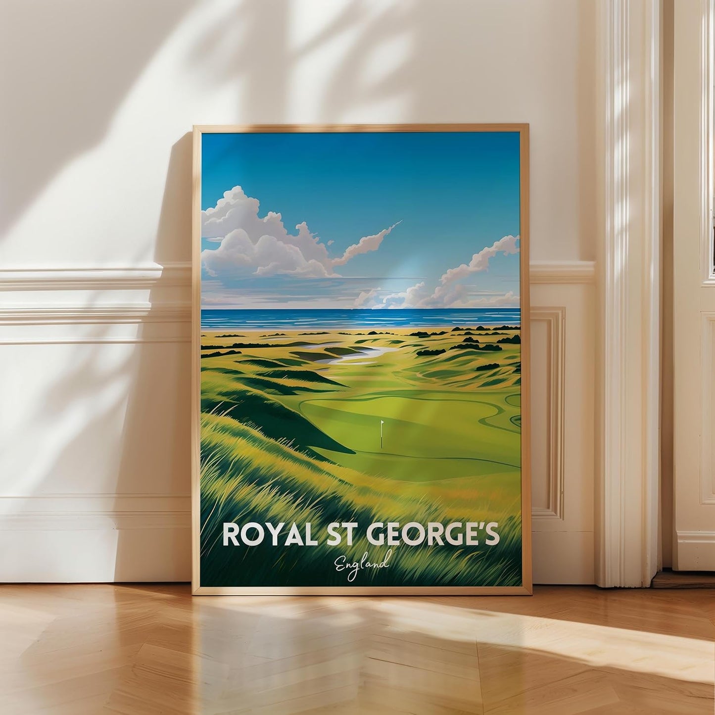 Golf Course Premium Giclee Fine Art Prints - Augusta, Pebble Beach, Pinehurst, Golf Course Posters, Golf Wall Art, Aesthetic Poster for Home Office Decor, Ready to Frame