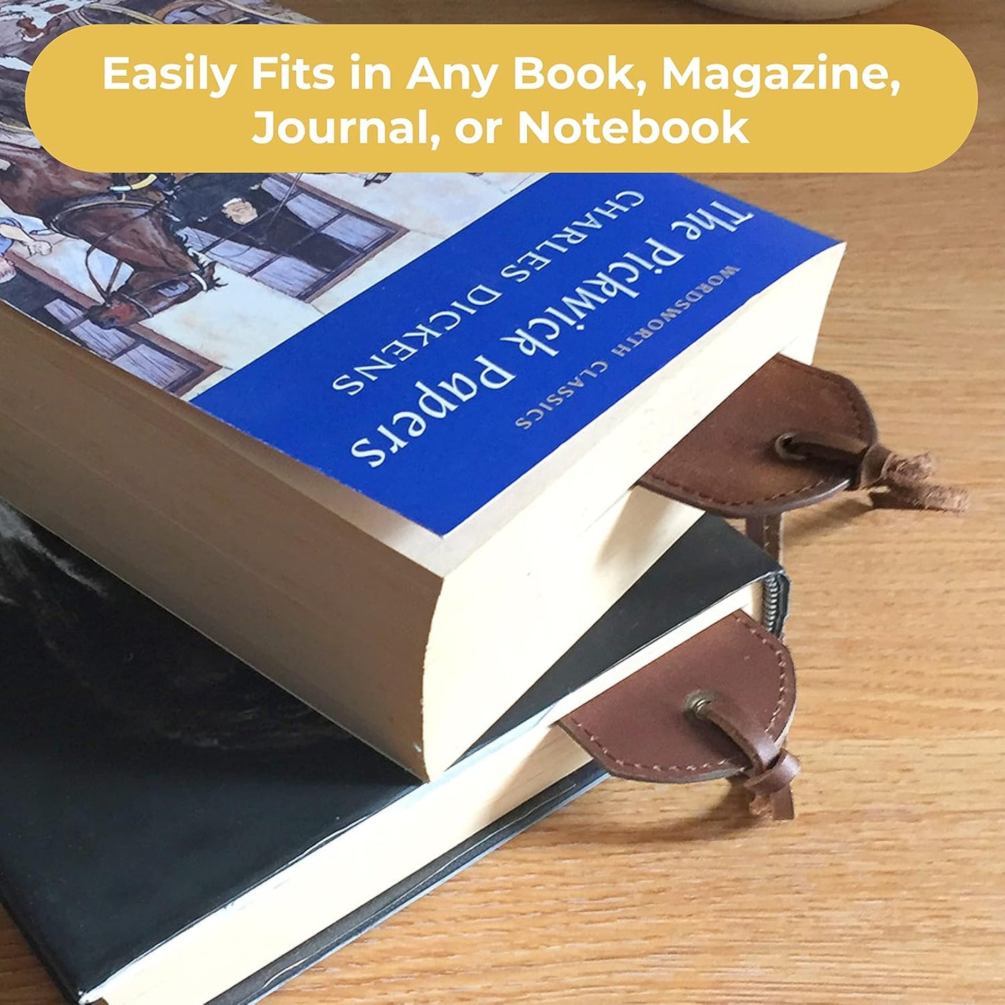 Tree of Life Leather Bookmark Handmade - 2 Genuine Leather Bookmarks for Men and Women with Unique Tree of Life Design - Perfect Book Lovers Gift for Bookworms and Readers