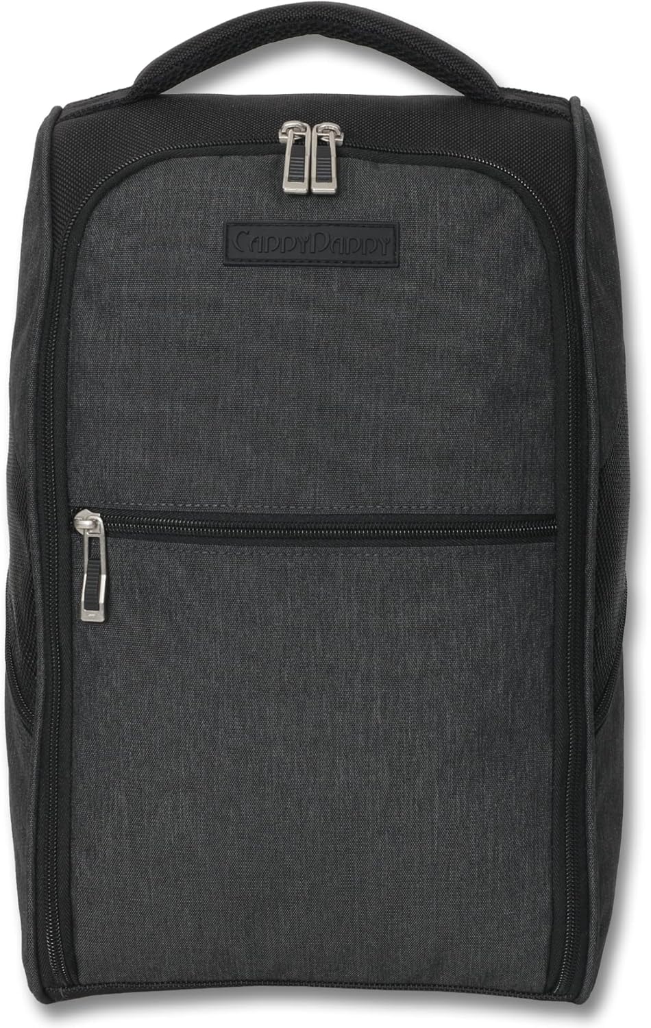 CaddyDaddy Premium Golf Shoe Bag with Ventilated Sides, Internal Shoe Divider, Zipper Closure, Nylon Material, Unisex, Fits Up to Men's Size 14