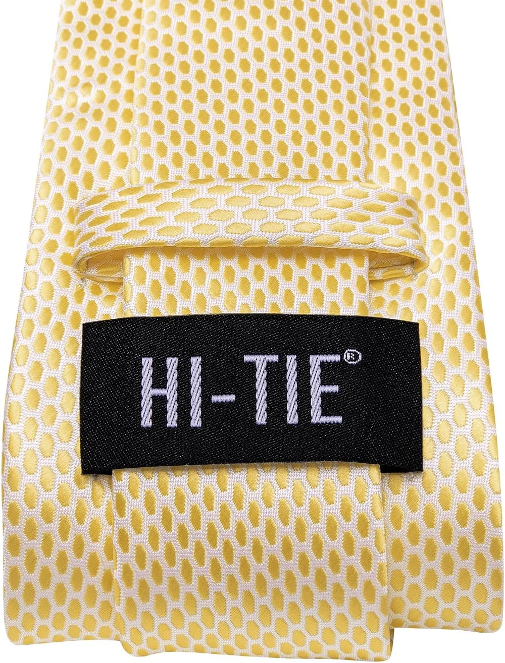 Hi-Tie Men 63inches Tie Set Extra Long Necktie Paisley Tie Pocket Suqare Cufflinks Big and Tall Men Tie