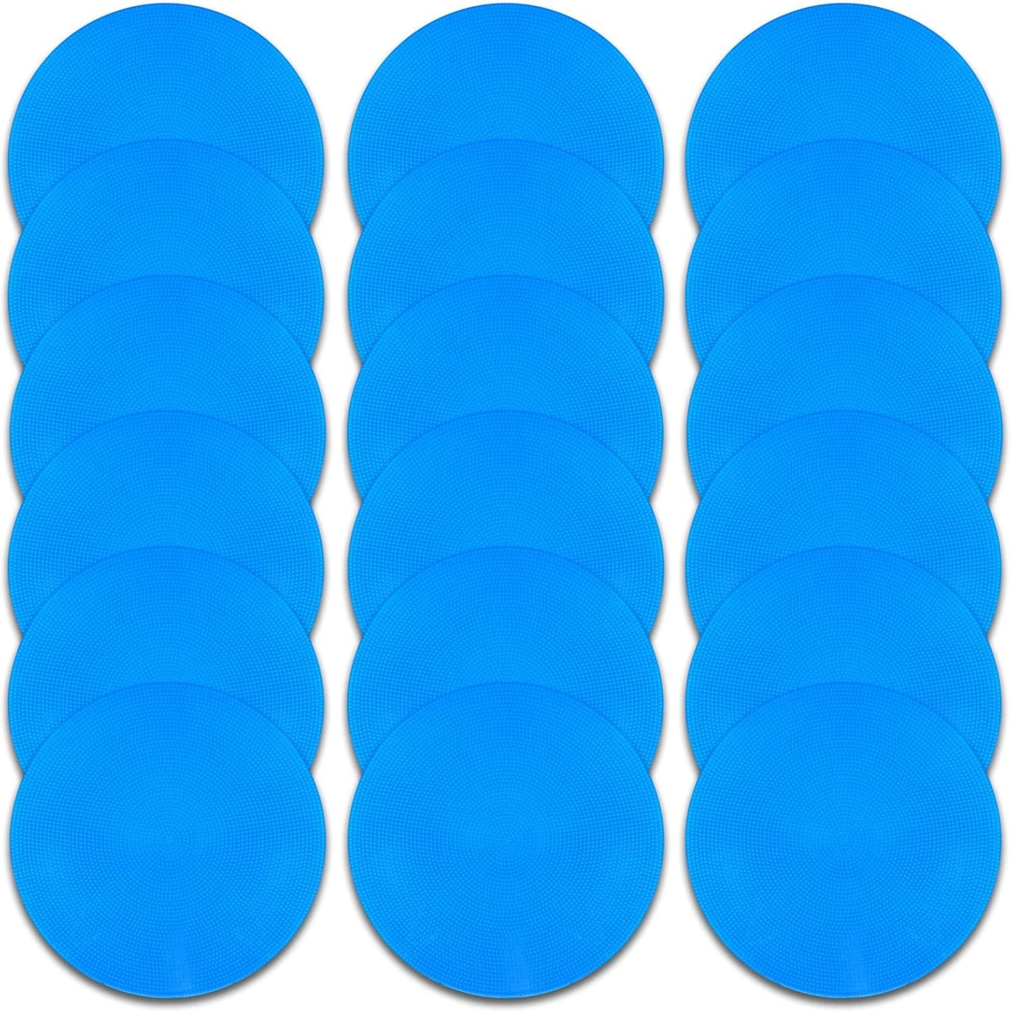 Poly Spot Markers 9 inch Non-Slip Rubber Agility Markers Flat Field Cones Floor Dots for Football, Soccer, Basketball Training Markers, School Activities, Exercise Drills, Social Distancing