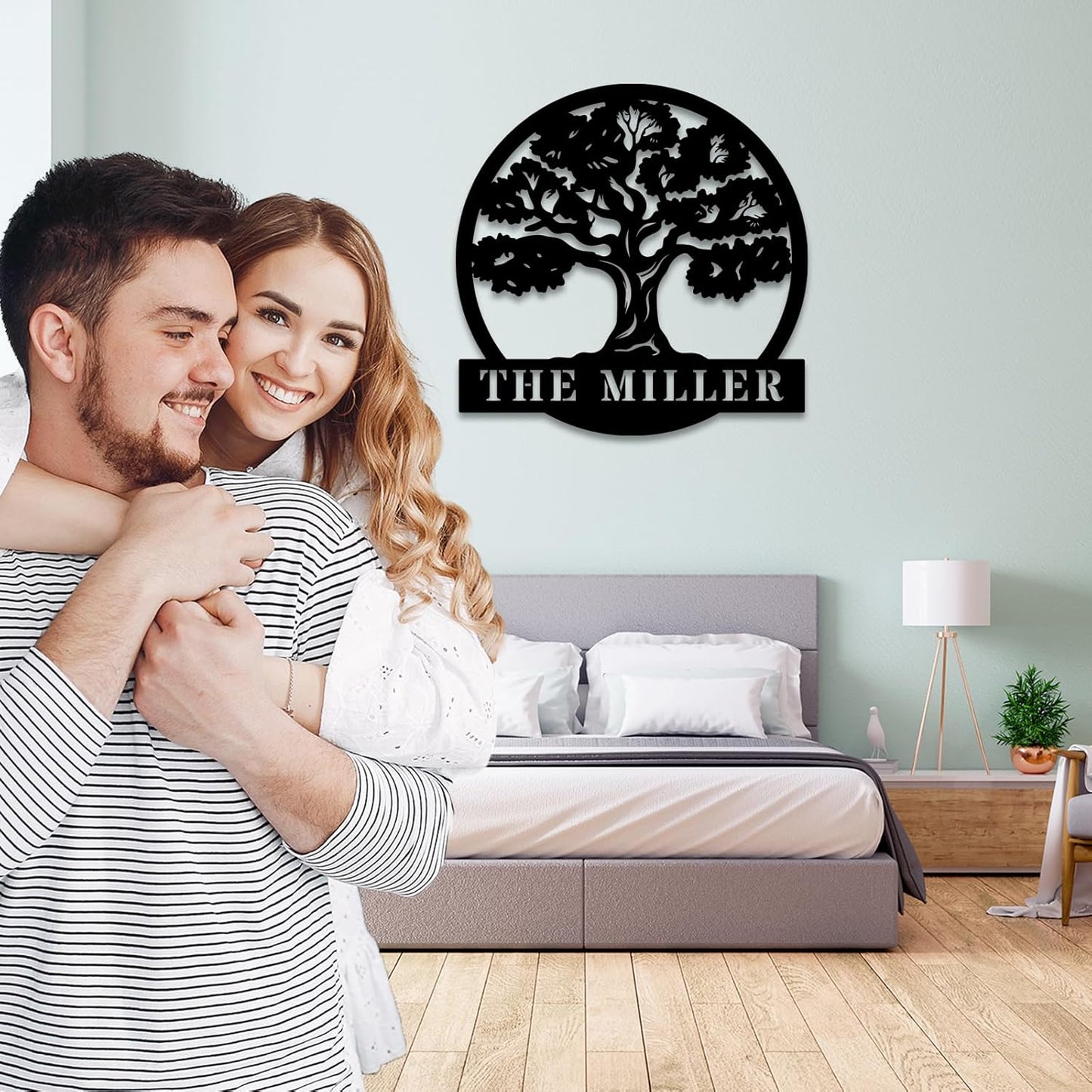 Personalized Oak Tree Metal Sign, Custom Tree Of Life Wall Decor, Custom Oak Tree Family Metal Signs, Wall Decor