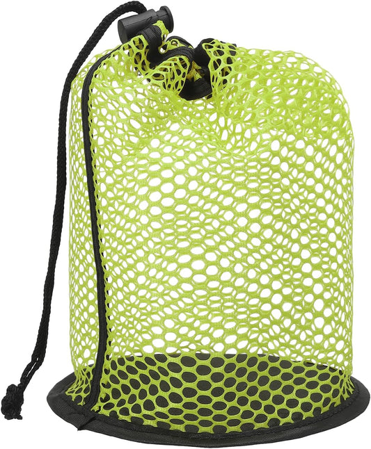 Golf Ball Storage Bag Nylon Mesh Golf Pouch with Adjustable Drawstring Closure for Outdoor Sports Supplies