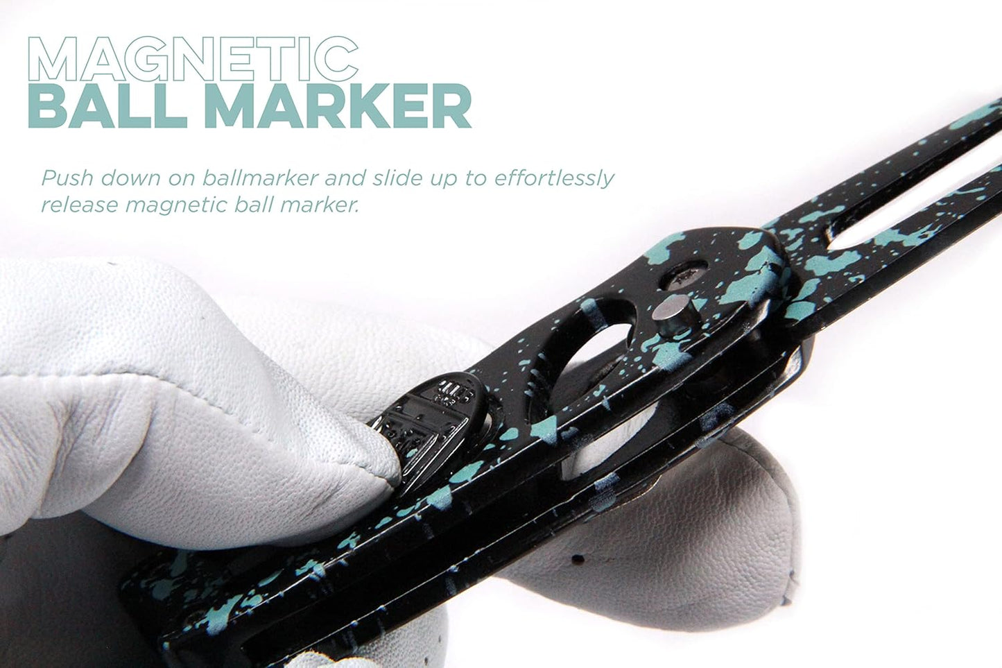 Links Golf Divot Tool with Foldable Pop-up Button & Magnetic Golf Ball Marker - Patented Golf Divot Tool and Ball Marker - Drip Collection