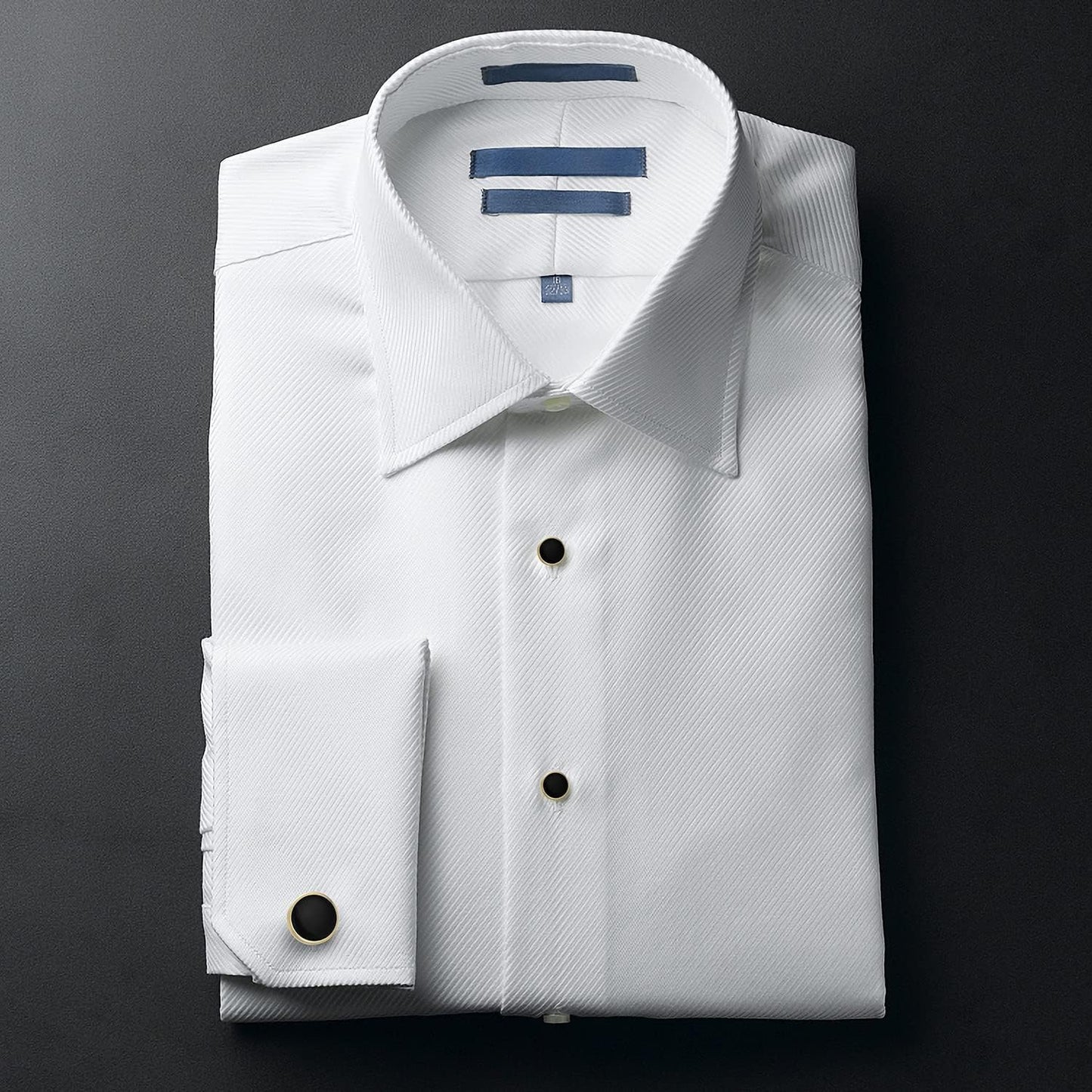 UJOY Cufflinks and Studs Set Blanks Round 4 Colors Shirt Tuxedo Buttons Packed in Cufflink Box for Men