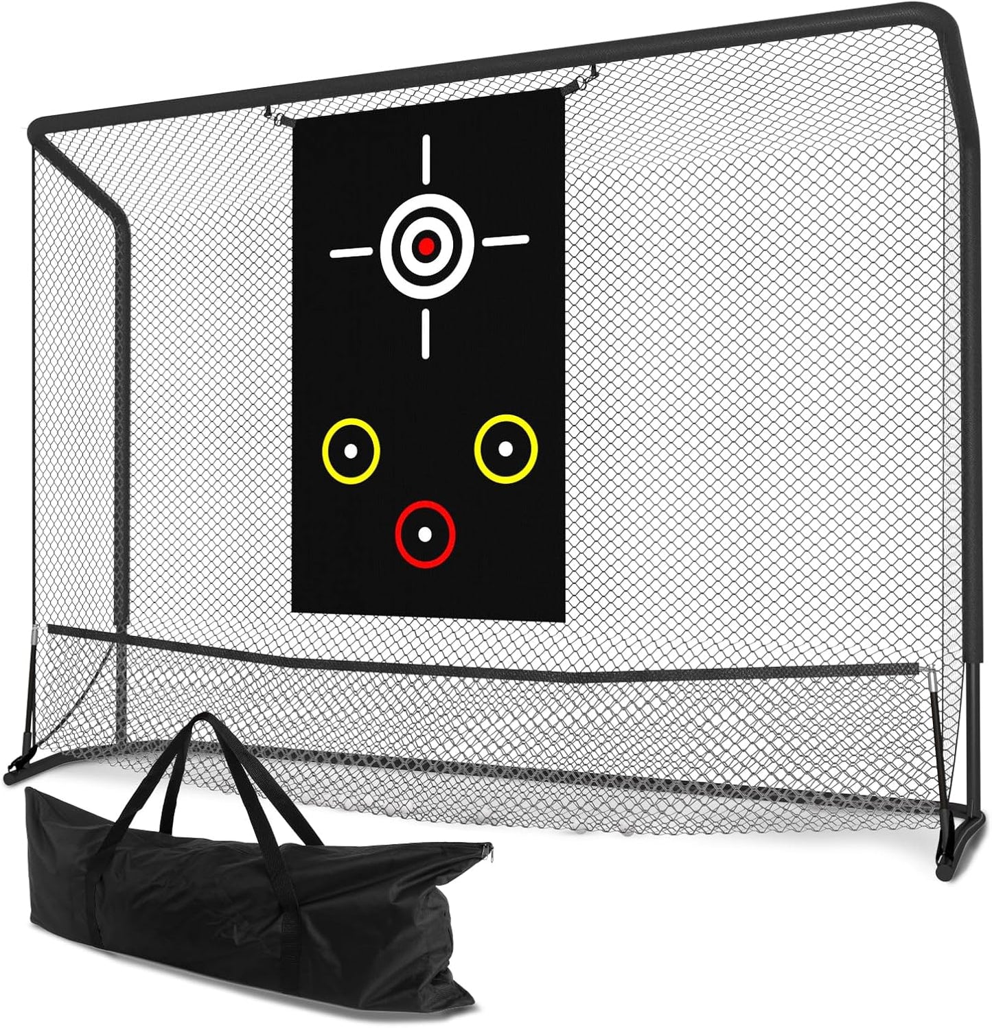 GCCSJ Golf Practice Net(10x7.5ft), Golf Hitting Net, Hitting Net with Target Cloth for Indoor or Outdoor Use, Heavy Duty with Carry Bag, Nets for Backyard