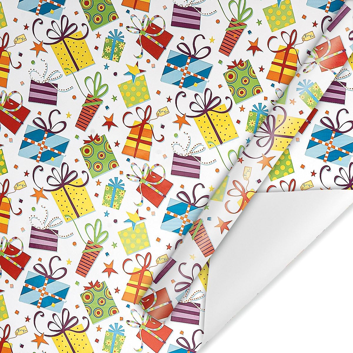 Current Surprise Package Jumbo Gift Wrap Roll - 23 Inches x 32 Feet (61 Square Feet Total), Peek-Proof, For Birthdays, Graduations, Baby Showers and More