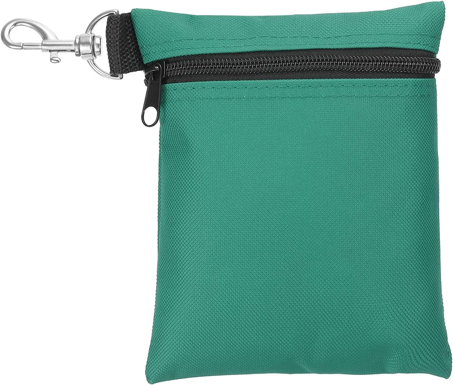 PATIKIL Golf Tee Pouch, Zipper Golf Ball Bag with Metal Lobster Claw Clip for Men Women Valuables Holder
