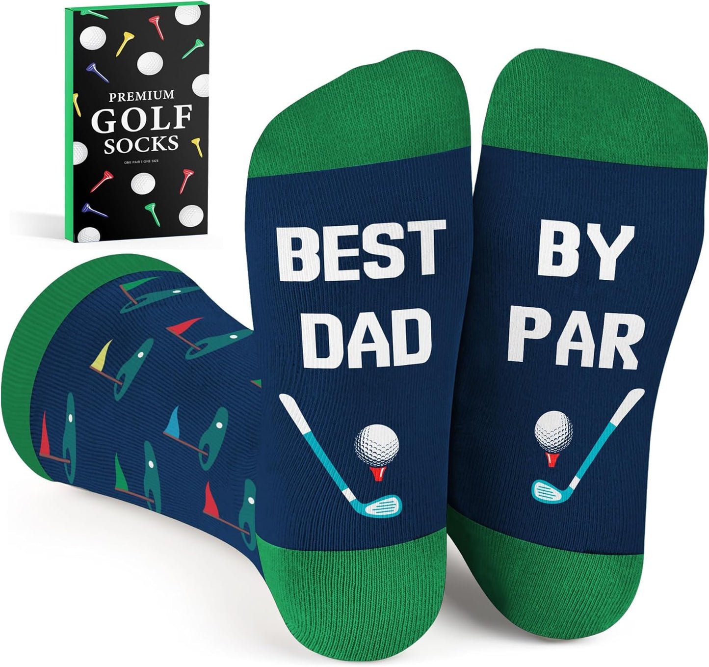 VICRAZY Golf Gifts for Men, Women - Golf Accessories, Golf Socks for Dad, Mom - Funny gift, Christmas Gifts, Stocking Stuffer