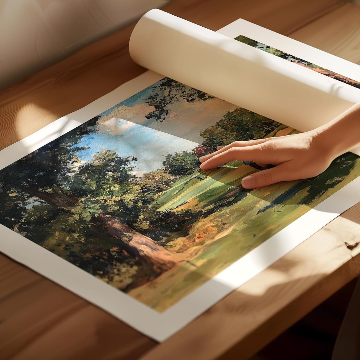 Vintage Golf Course Premium Giclee Fine Art Prints - Antique Style Golf Course Painting Posters, Golf Wall Art, Aesthetic Golfing Poster for Home Office Decor, Ready to Frame