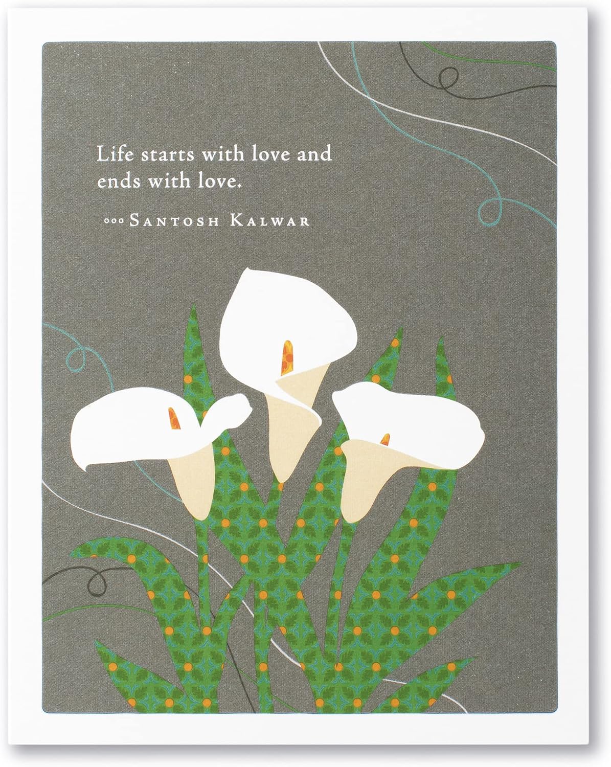 Compendium Positively Green 4-Pack of Sympathy Cards - Assorted Designs, 5.38 in x 4.25 in