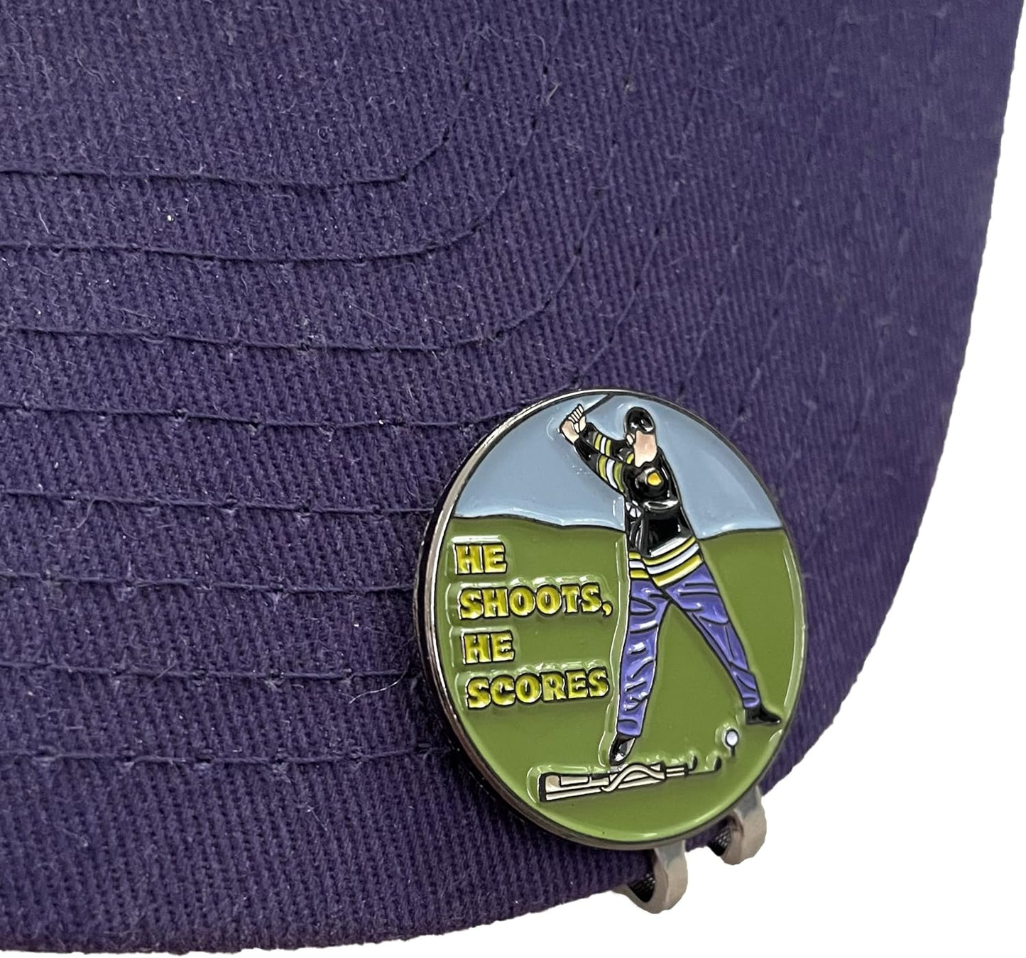 Balanced Co. Funny Golf Hat Clip with Enamel Magnetic Ball Marker