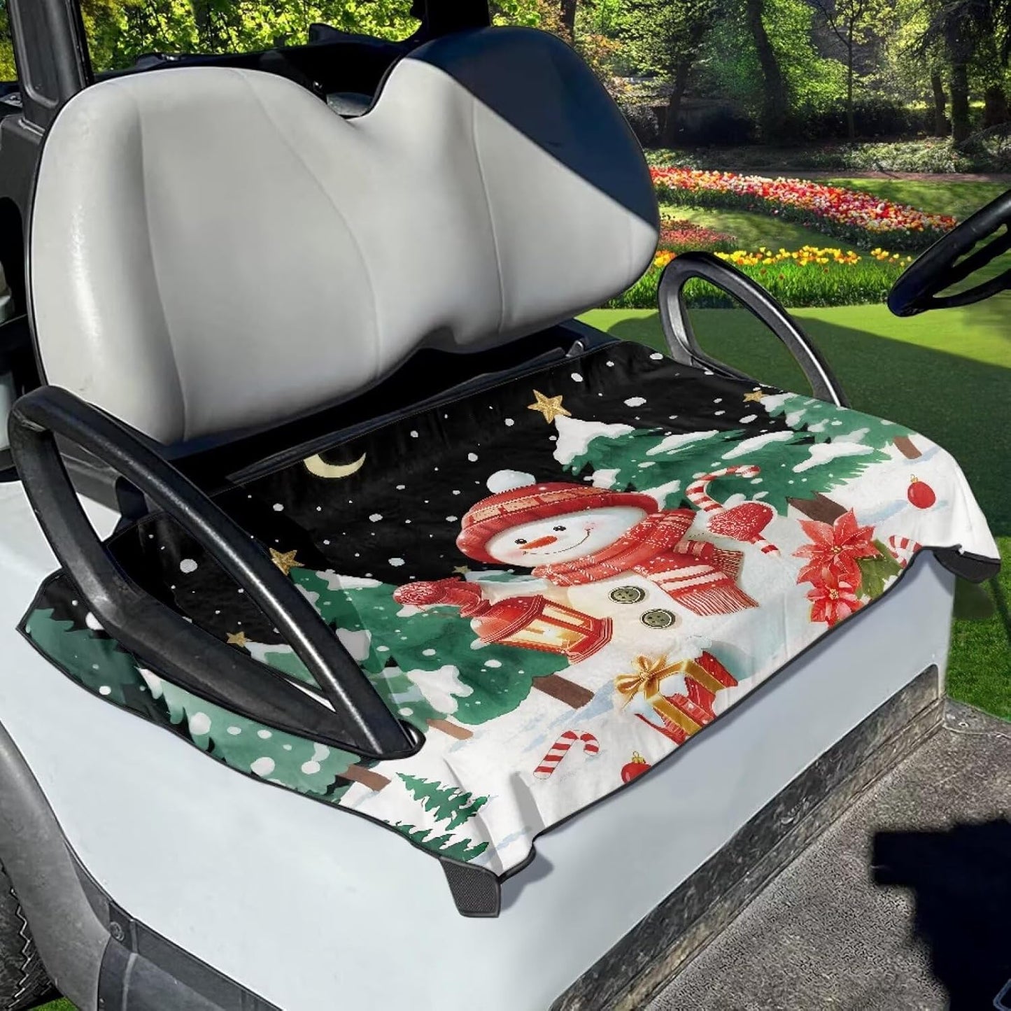 Golf Cart Accessories Anti-hot Golf Cart 50 X 30.9 Inches Seat Cushion Golf Seat Cushion Cover Towel Blanket Fits for Golf Club Cars