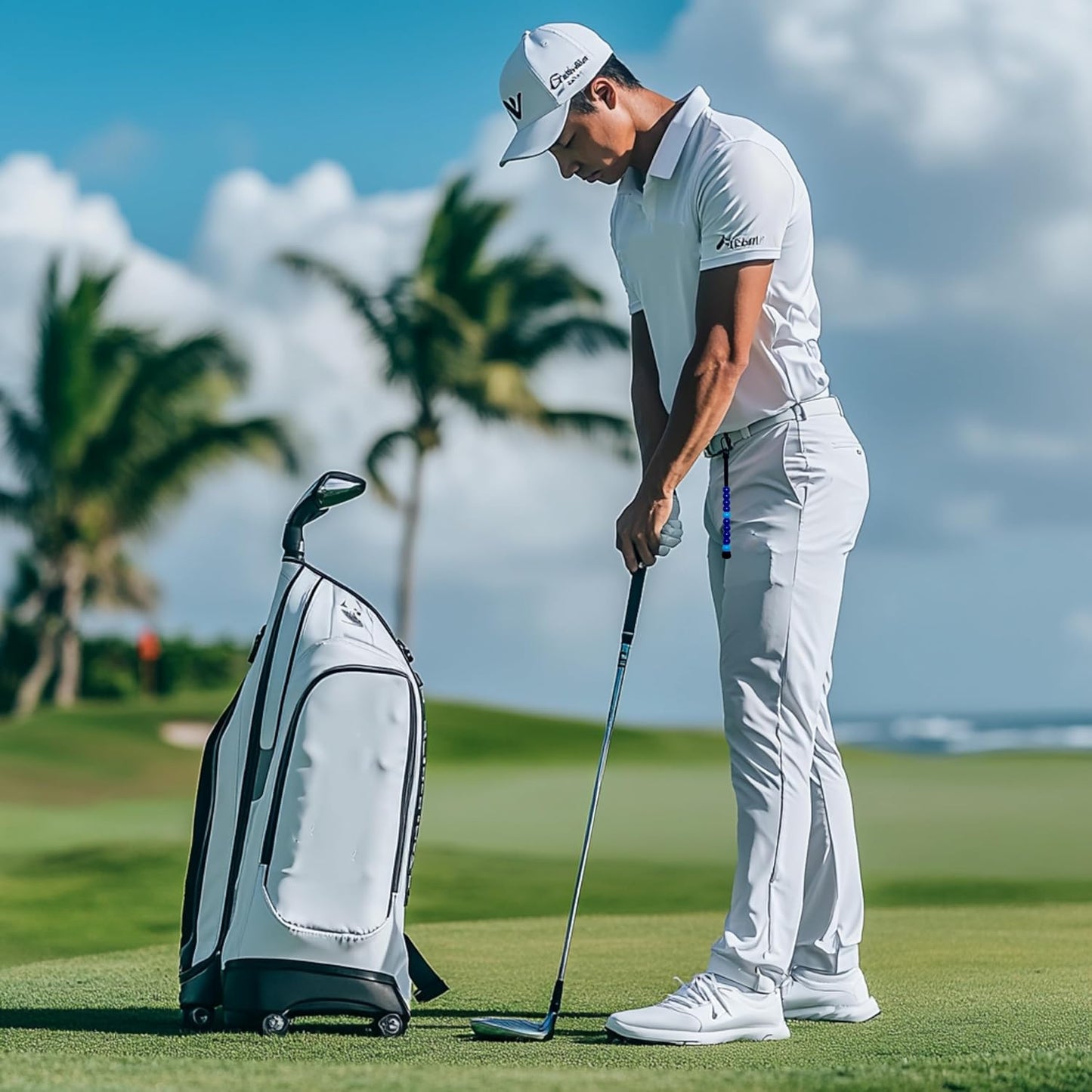 LAMIBEE Pack 3pcs, Golf Beads Count Stroke Score Counter, Durable 550 lbs Paracord String with 10 Beads, Easy Scorekeeping, Hand-Braided with Clip