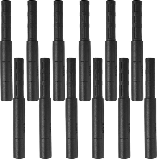 12 Pcs Golf Shaft Extensions Black Club Shaft Extension Rod Carbon Fiber Extender Stick for Golf Club Putters Parts