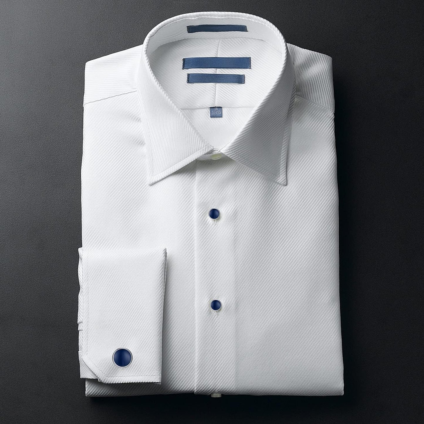 UJOY Cufflinks and Studs Set Blanks Round 4 Colors Shirt Tuxedo Buttons Packed in Cufflink Box for Men