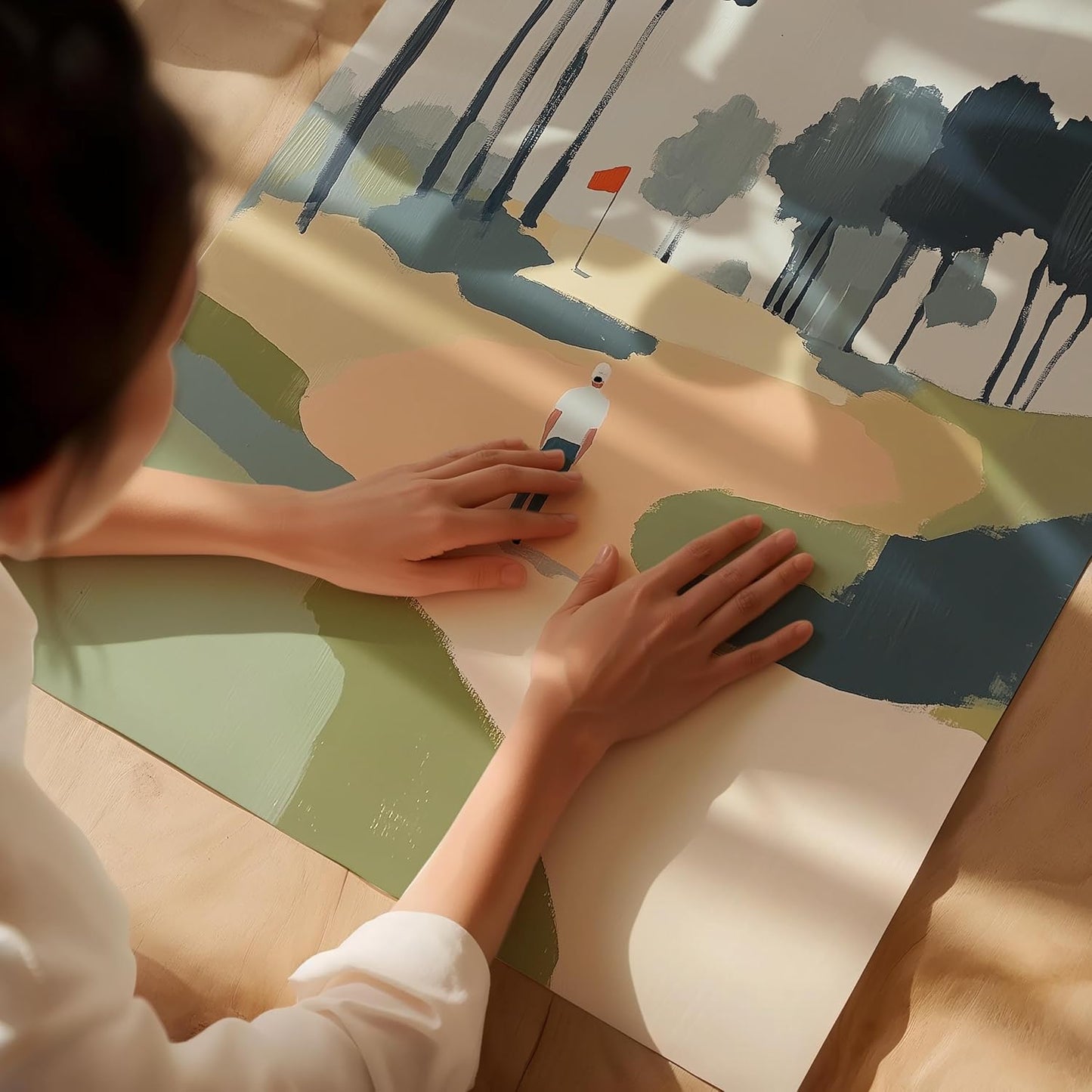 Golf Impressionist Art Print Posters - Premium Giclee Fine Art Prints - Sporty and Sophisticated Home Decor Posters, Golfer Art Prints for Home and Office Decor - Vintage Aesthetic, Ready to Frame