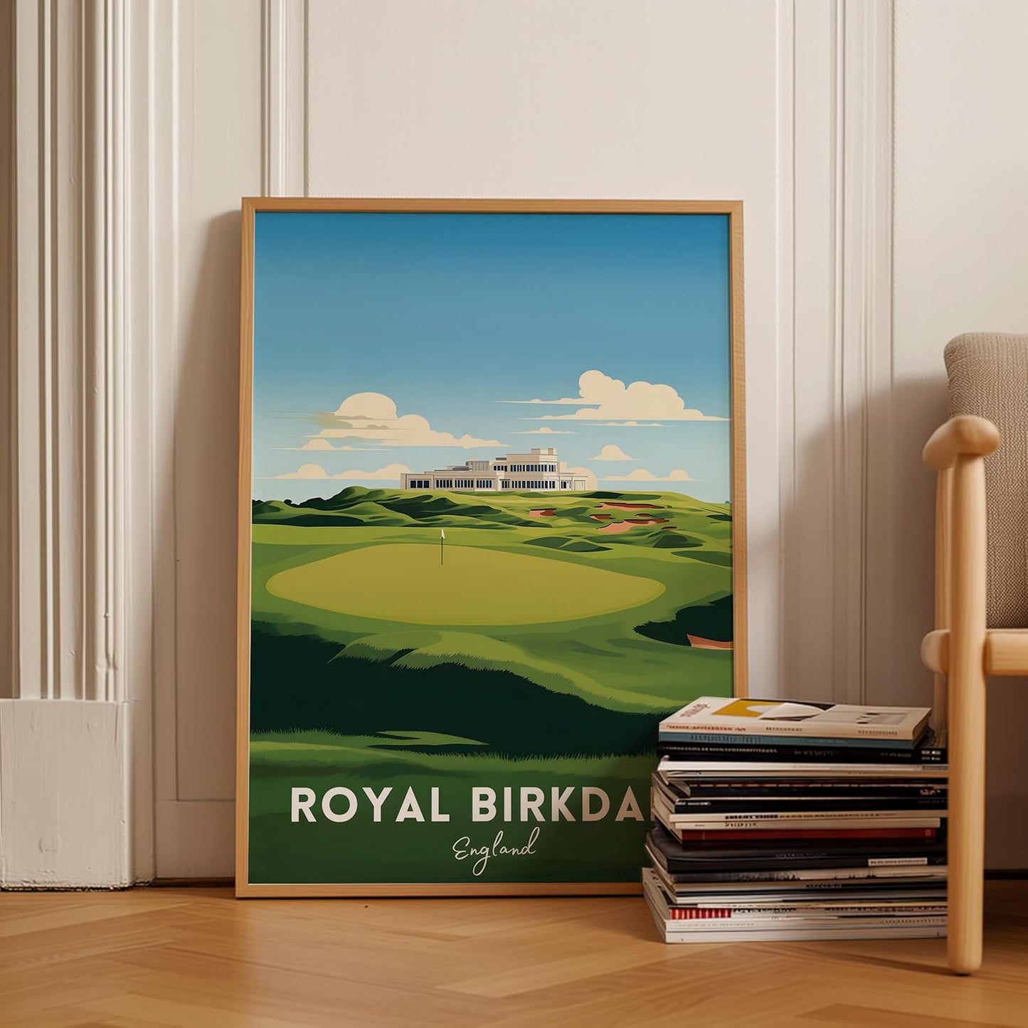 Golf Course Premium Giclee Fine Art Prints - Augusta, Pebble Beach, Pinehurst, Golf Course Posters, Golf Wall Art, Aesthetic Poster for Home Office Decor, Ready to Frame