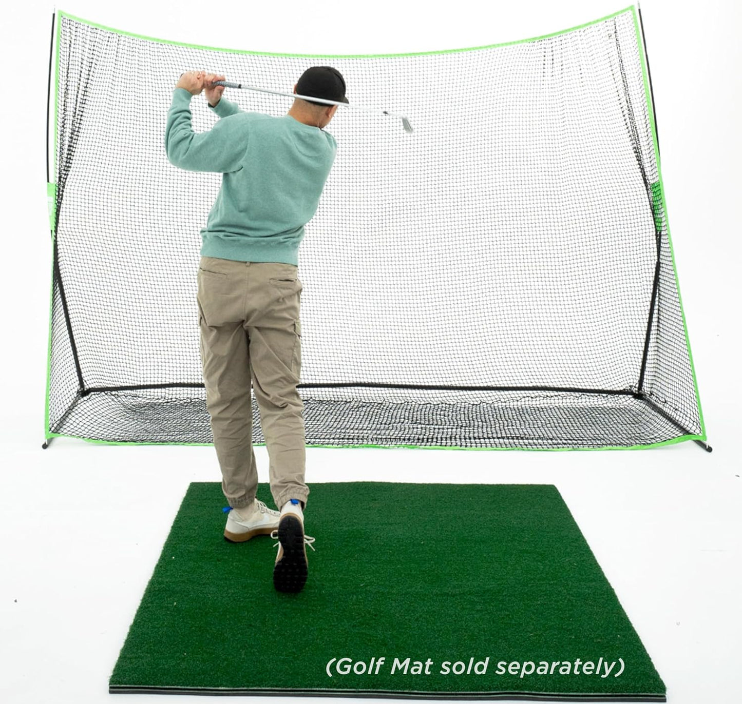 Hitting Net with Target Knotless Golf Net for Indoor and Outdoor Practice - Arrives Ready to Assemble and Use