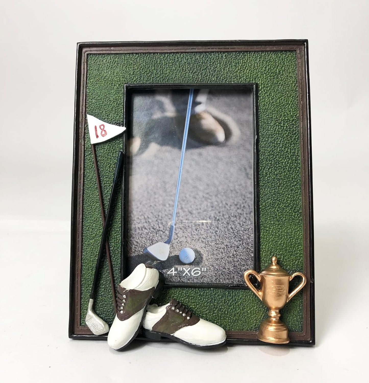 3D Golf Photo Frame - Unique Handmade Golf Gifts for Father/Men/Women/Dad/Mom (Black-2)