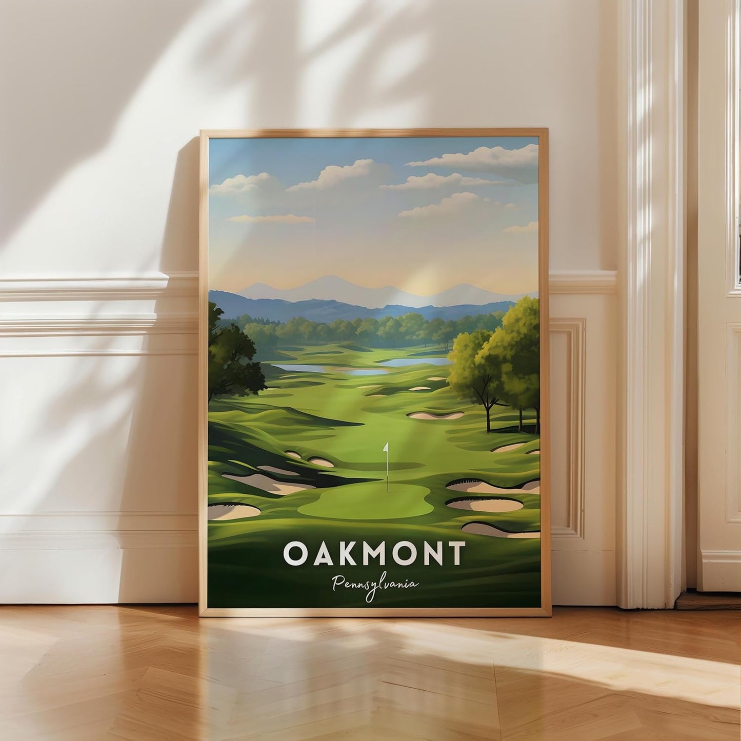 Golf Course Premium Giclee Fine Art Prints - Augusta, Pebble Beach, Pinehurst, Golf Course Posters, Golf Wall Art, Aesthetic Poster for Home Office Decor, Ready to Frame