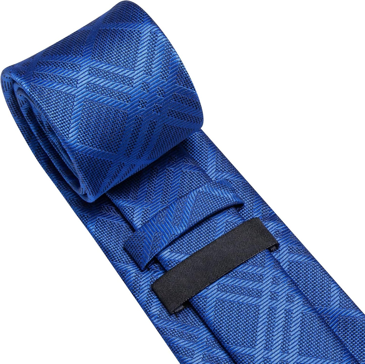 Dubulle Mens Paisley Striped Tie WOVEN Necktie for Men and Handkerchief Cufflinks Set Wedding Formal Business