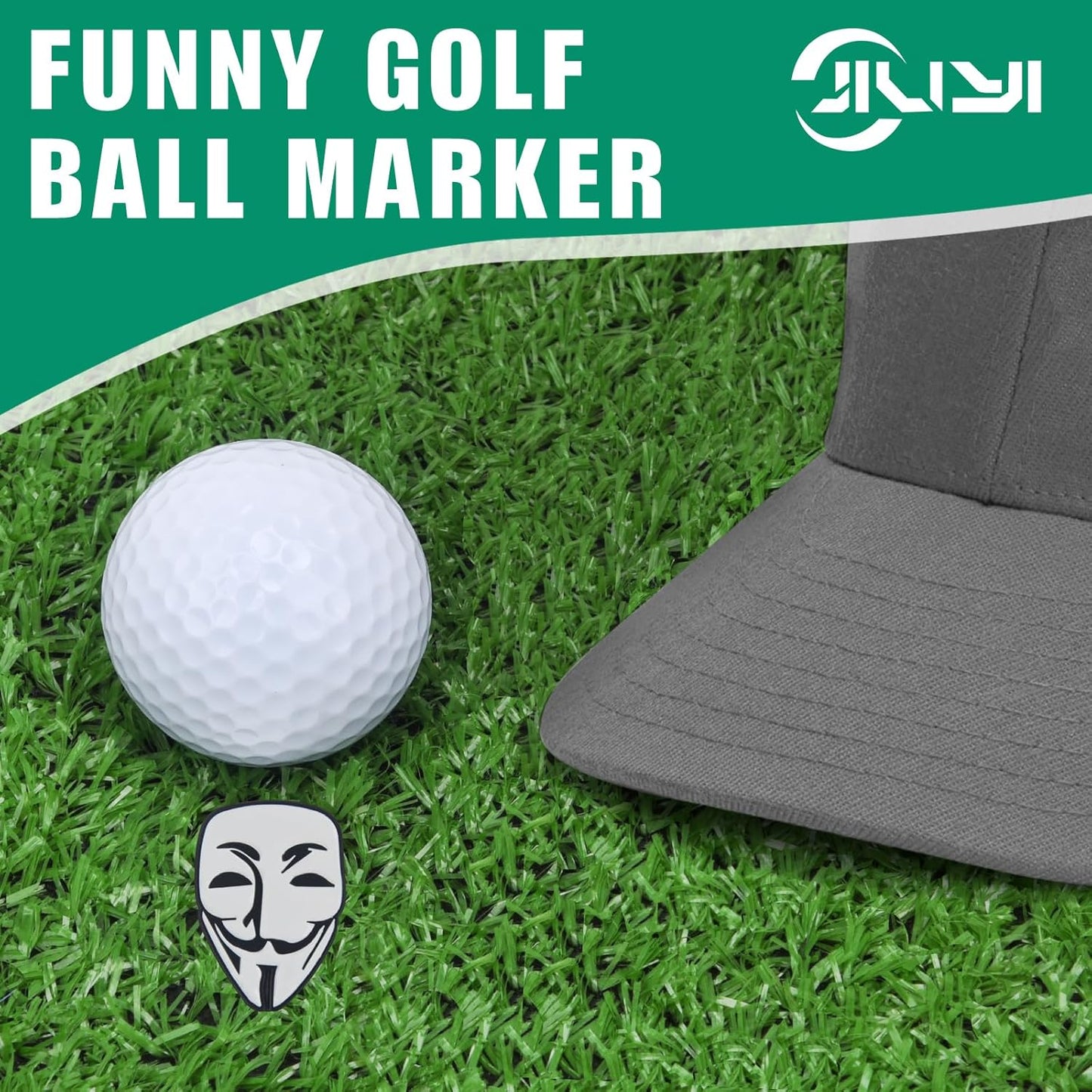 Golf Ball Marker Hat Clip, Golf Accessories for Men, Golf Ball Stamp, Funny Golf Gifts, Golf Gadgets