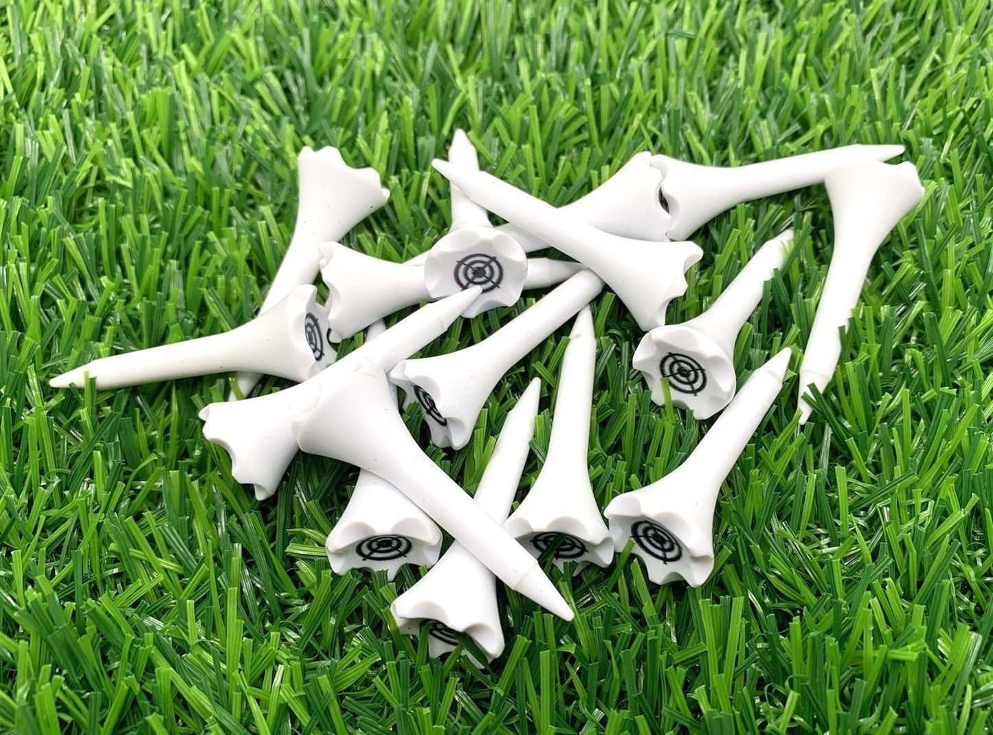 TRUESTRIKE Premium USA Golf Tees – 3¼" or 2¾" Durable Plastic Performance Tees (100 Pack) – Made in USA – Bulk Value Pack