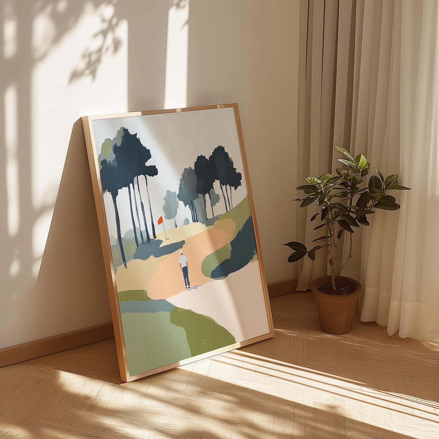 Golf Impressionist Art Print Posters - Premium Giclee Fine Art Prints - Sporty and Sophisticated Home Decor Posters, Golfer Art Prints for Home and Office Decor - Vintage Aesthetic, Ready to Frame