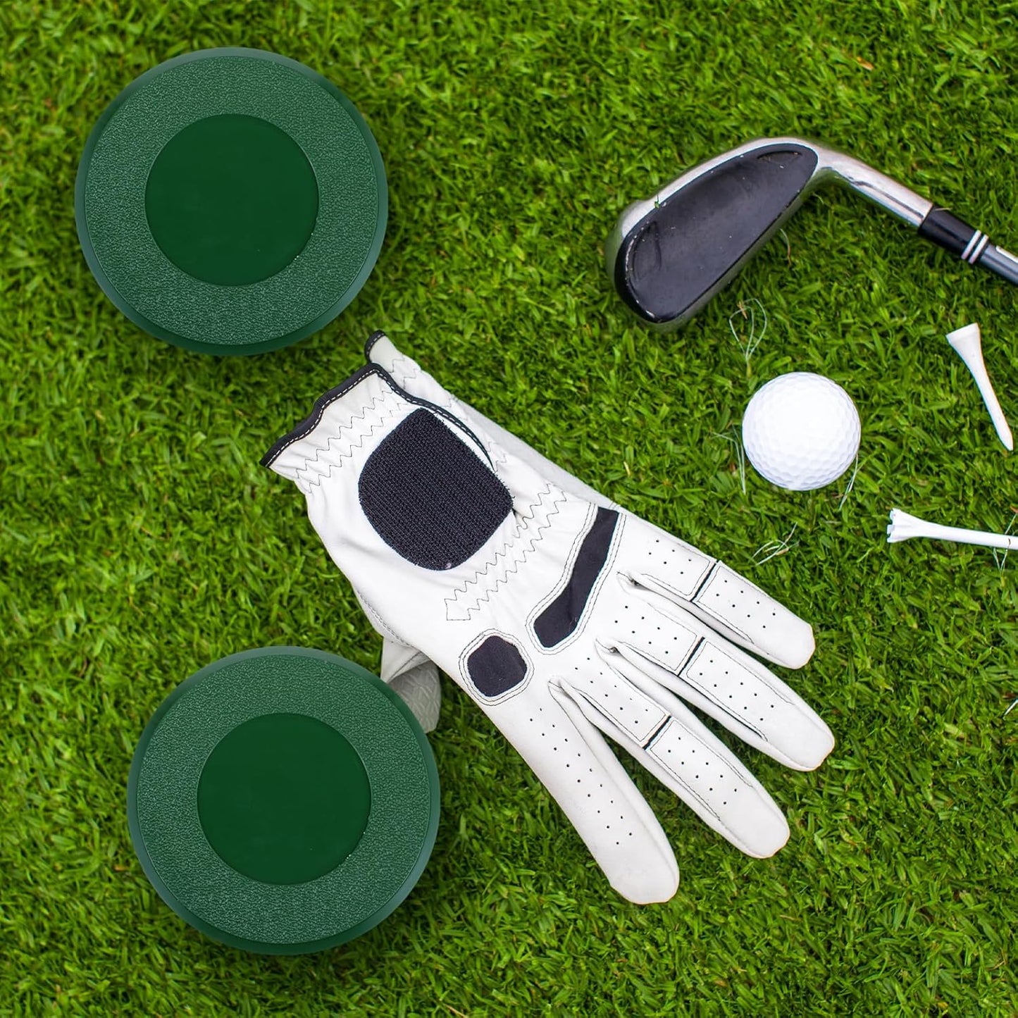 8 Pcs Golf Cup Cover, Putting Green Hole Cup Cover Plastic Golf Cups Covers for Yard Garden Backyard Game Ball Outdoor Activities