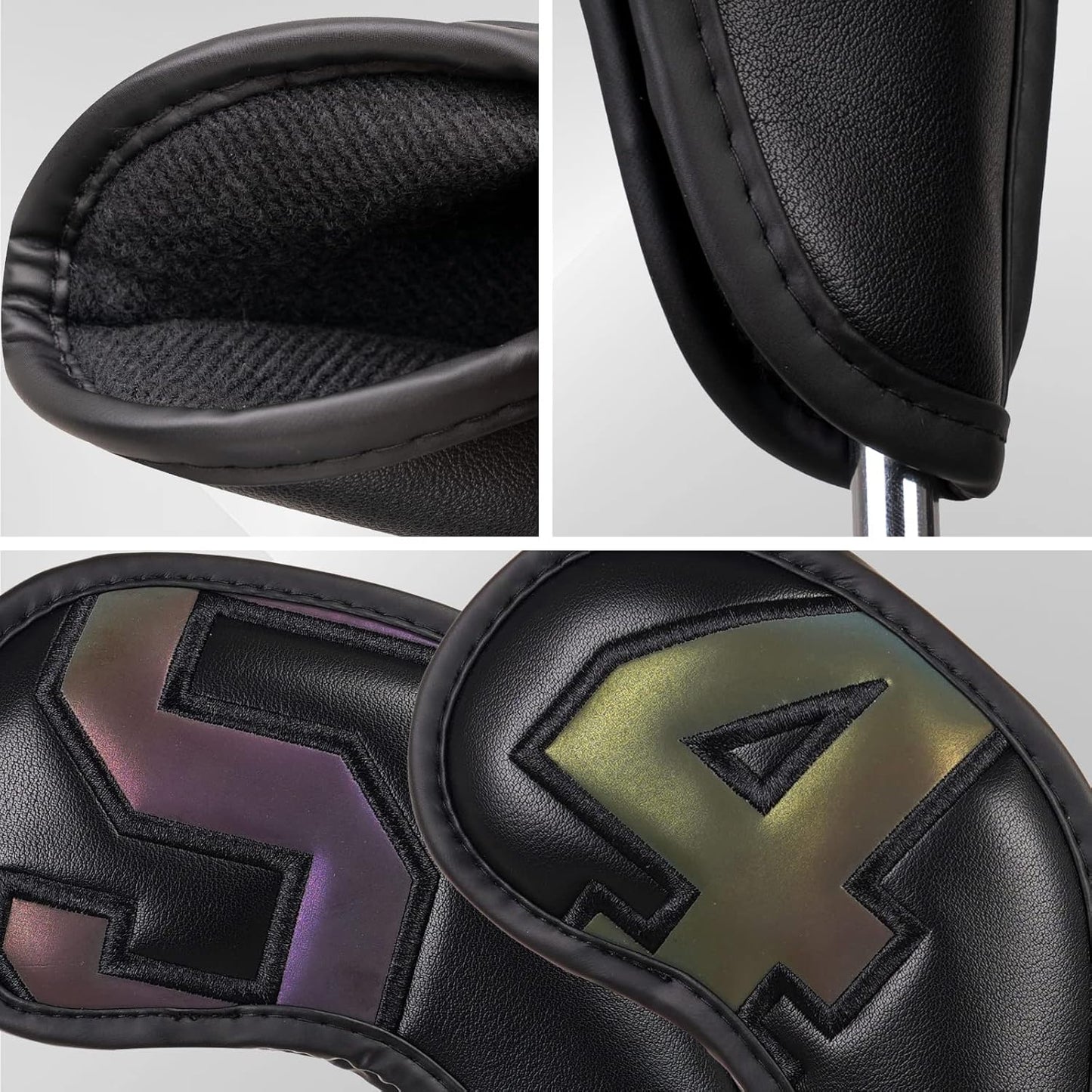 Craftsman Golf Magnetic Iron Headcovers Protective Cover with Large No. Available for Customize Name