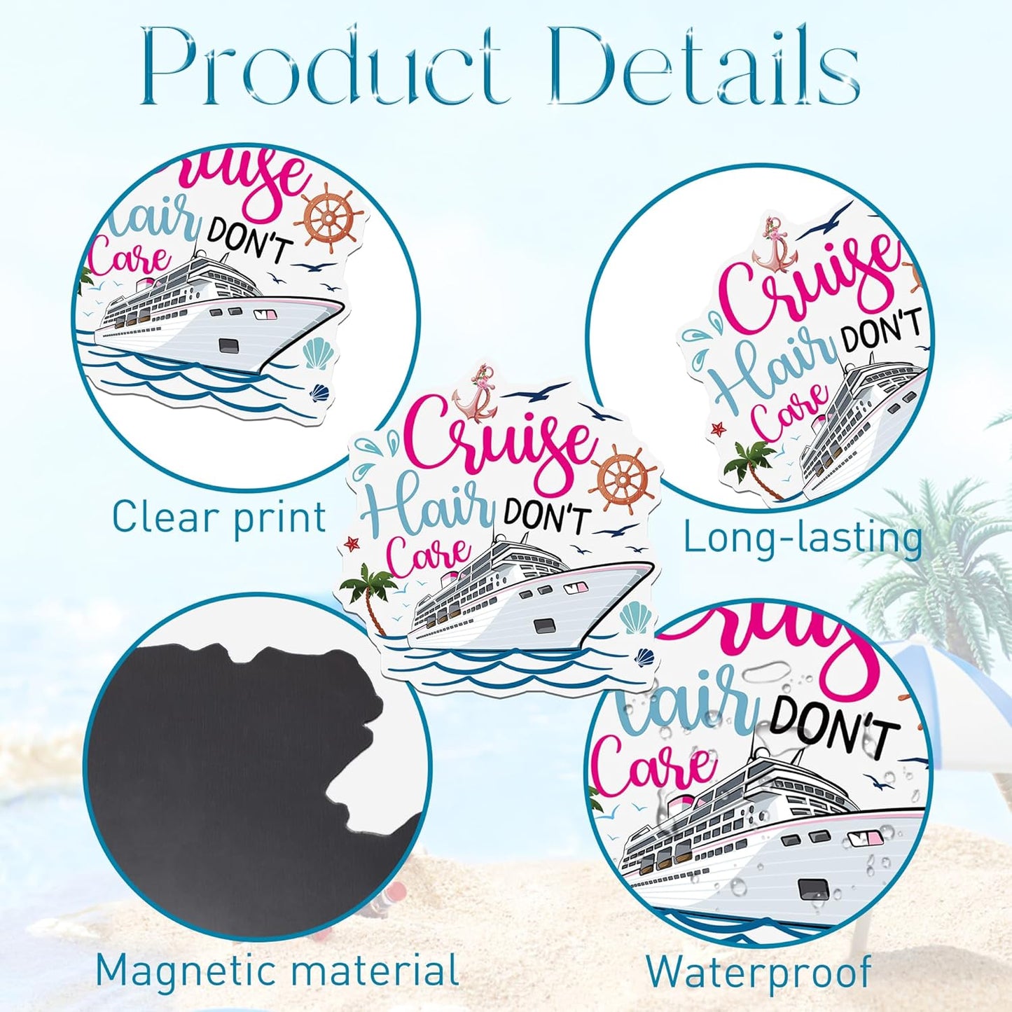 Funny Cruise Door Decorations Magnetic - 5 Pcs Friends Fun Cruise Door Magnets, Cruise Ship Essentials Magnets Fun Door Signs for Cabin Door Carnival Party Fridge Decor