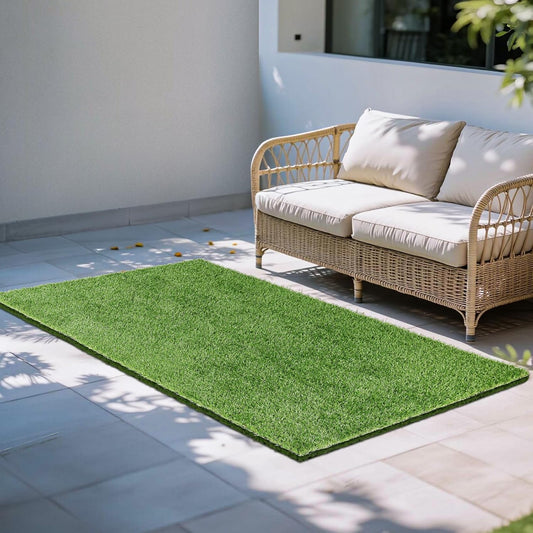 5x8 Ft Artificial Turf Grass for Outdoor, Premium Large Fake Grass Rug for Patio Garden Balcony Decoration Dogs Potty Training