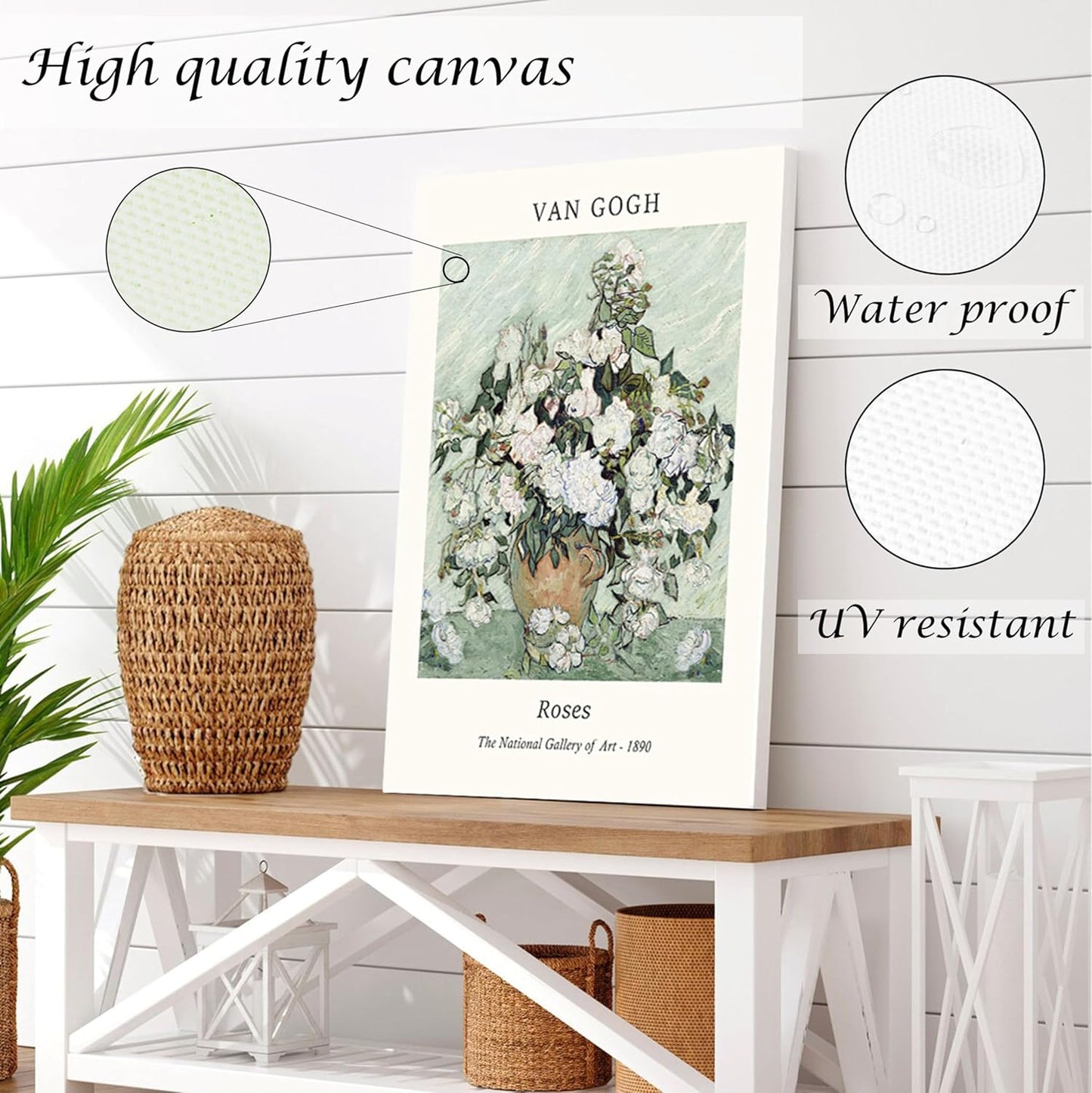Induslyfe Framed Sage Green Vintage Wall Art Canvas Decor Set of 3, Matisse Wall Art Prints Posters Mid Century Modern Art, Aesthetic Floral Botanical wall art for bedroom, living room, bathroom 12x16