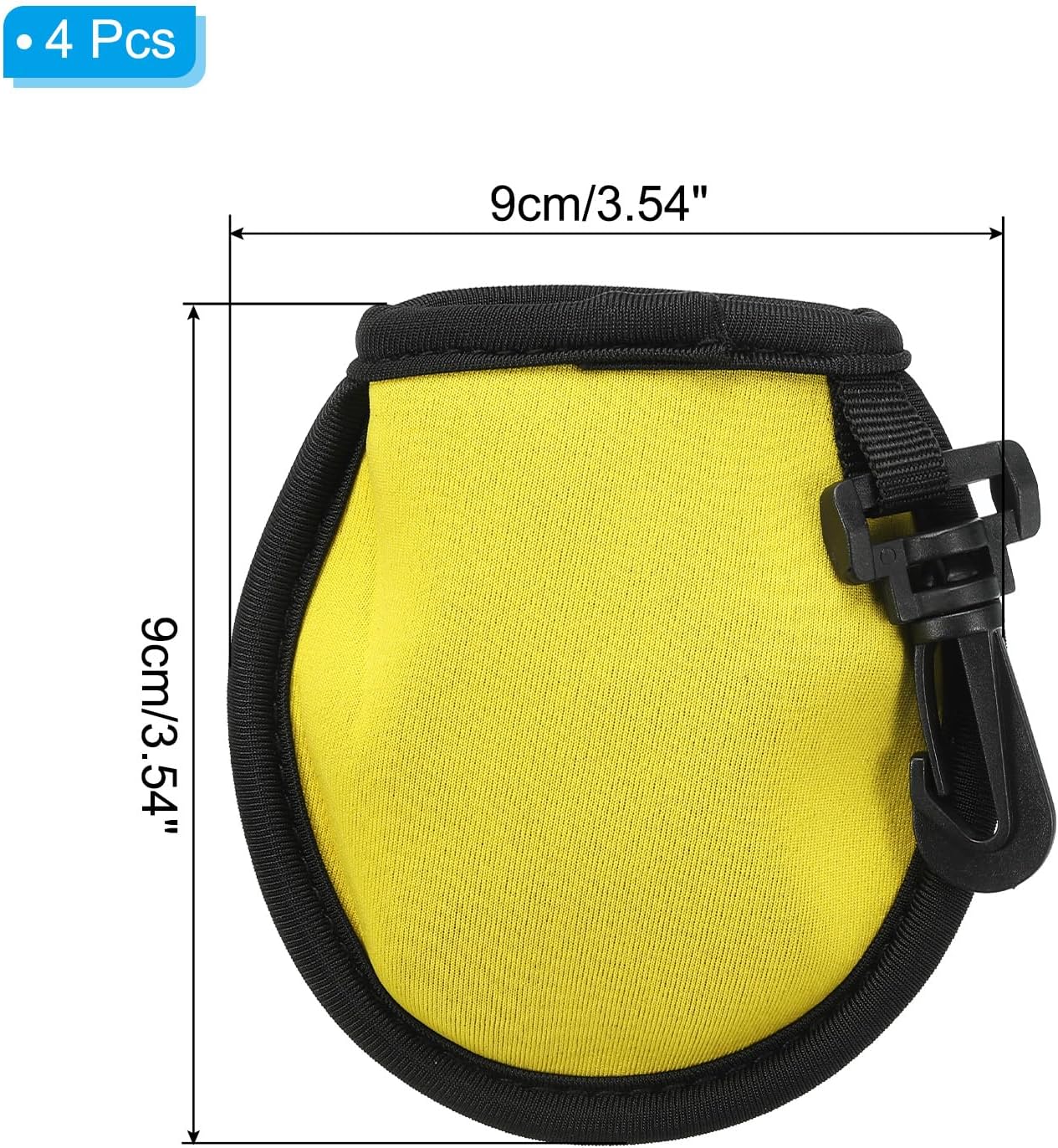 PATIKIL Golf Ball Washer Pouch, Portable Golf Balls Cleaner Pocket Bag with Hanging Clip for Men Golf