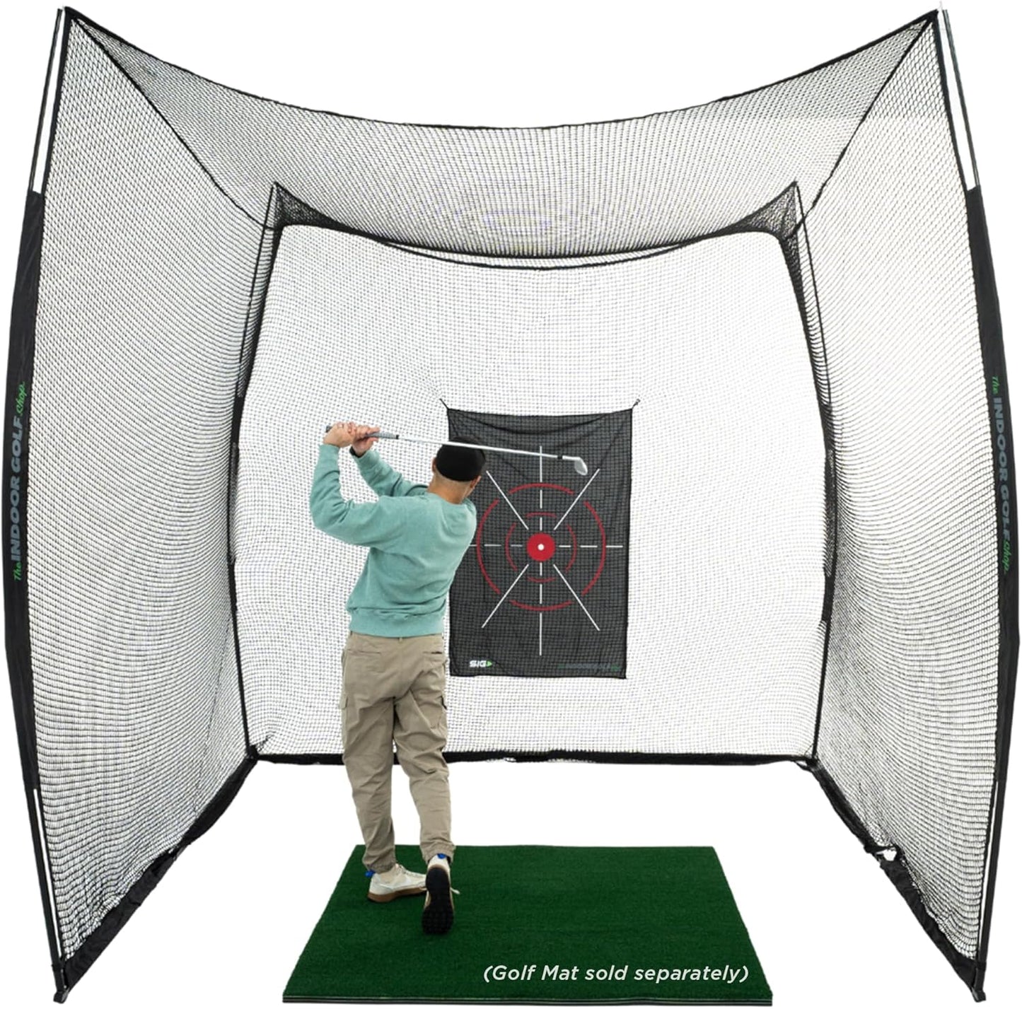 Hitting Net with Target Knotless Golf Net for Indoor and Outdoor Practice - Arrives Ready to Assemble and Use