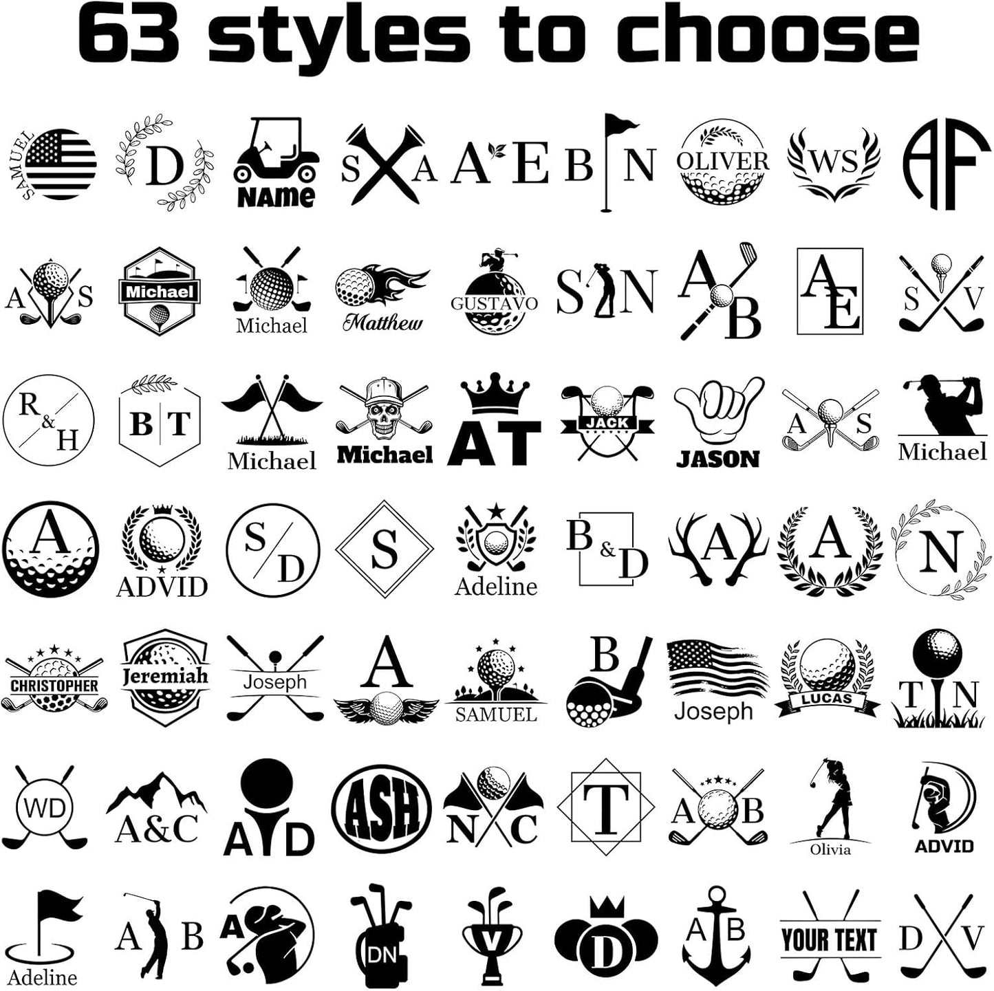 Custom Golf Ball Stamp Personalized Golf Ball Stamper with Name Logo Monogram Customized Golf Ball Marker Stamp Gifts for Men Golfer Husband Boyfriend Dad