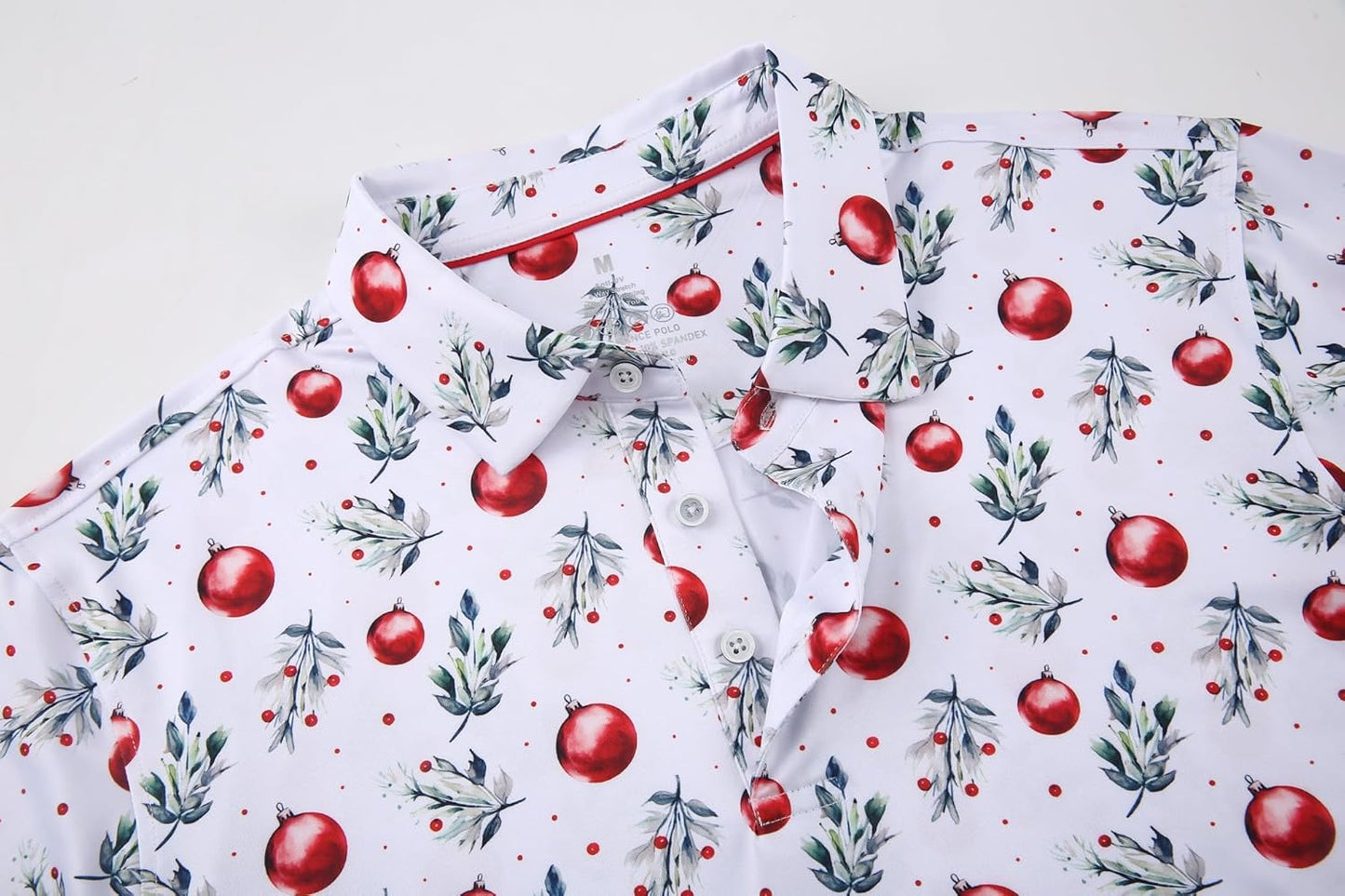 Alex Vando Mens Hawaiian Golf Shirt Moisture Wicking Digital Print Golf Shirts for Men