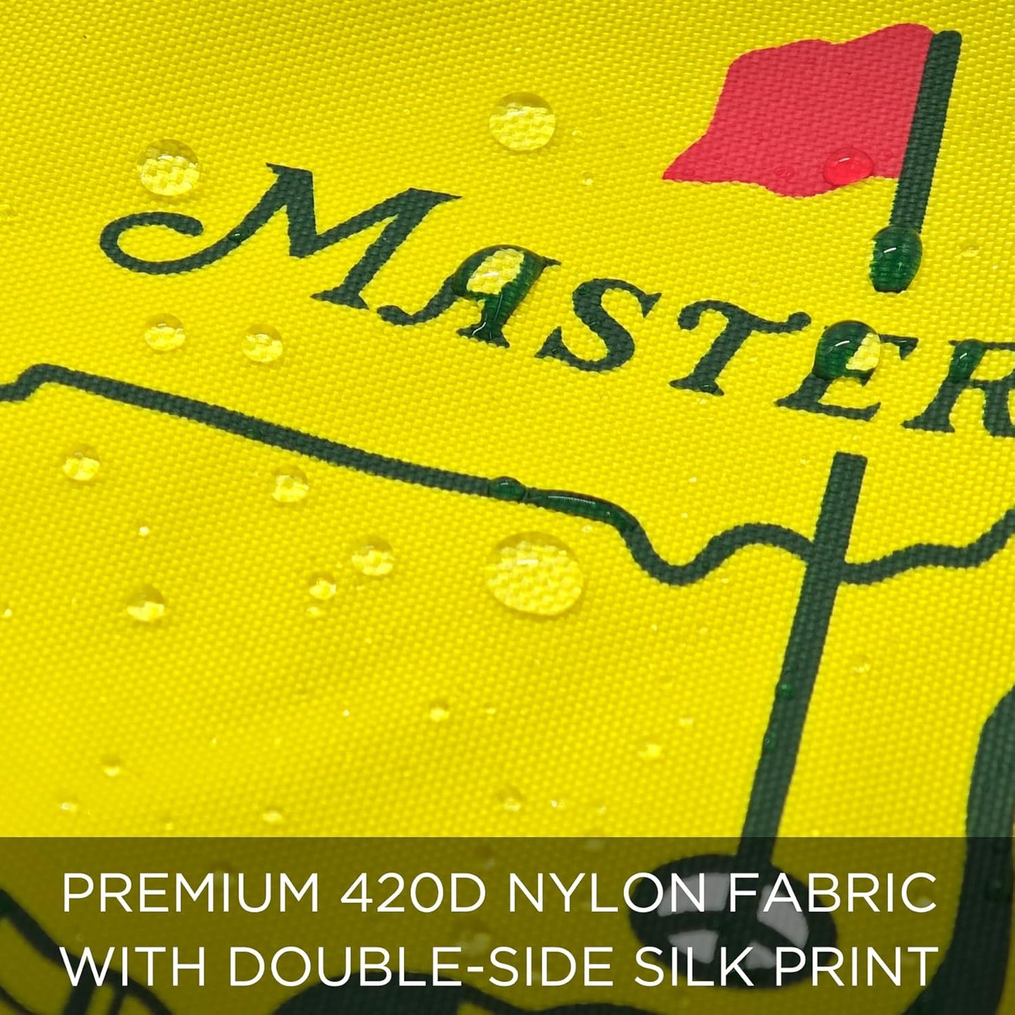 Themed Golf Flag Mini, 8x6 Inch, Double-Sided Silk-Screened, Fade-Resistant 420D Nylon, Ideal for Backyard Practice Putting Green