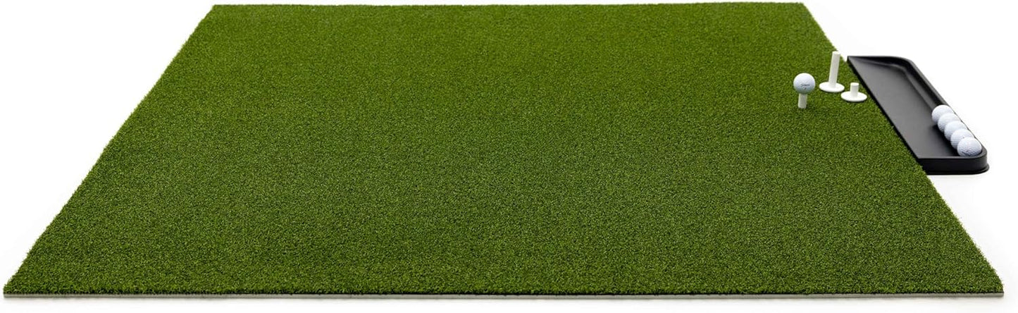 Dura-Pro Premium Turf Indoor/Outdoor Golf Mat. Bonus Tray + 3 Tees
