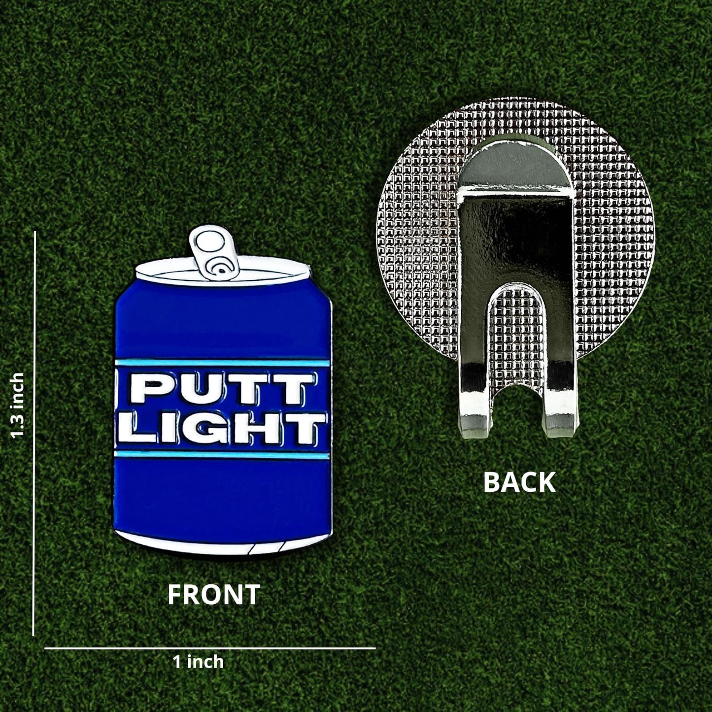 wolph putt Light Golf Ball Marker Hat Clip – Magnetic & Durable Golf Accessories for Men Women – Funny Golf Gifts to Elevate & Personalize Your Game.