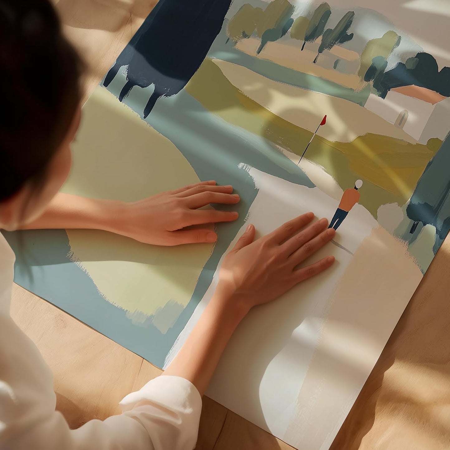 Golf Impressionist Art Print Posters - Premium Giclee Fine Art Prints - Sporty and Sophisticated Home Decor Posters, Golfer Art Prints for Home and Office Decor - Vintage Aesthetic, Ready to Frame