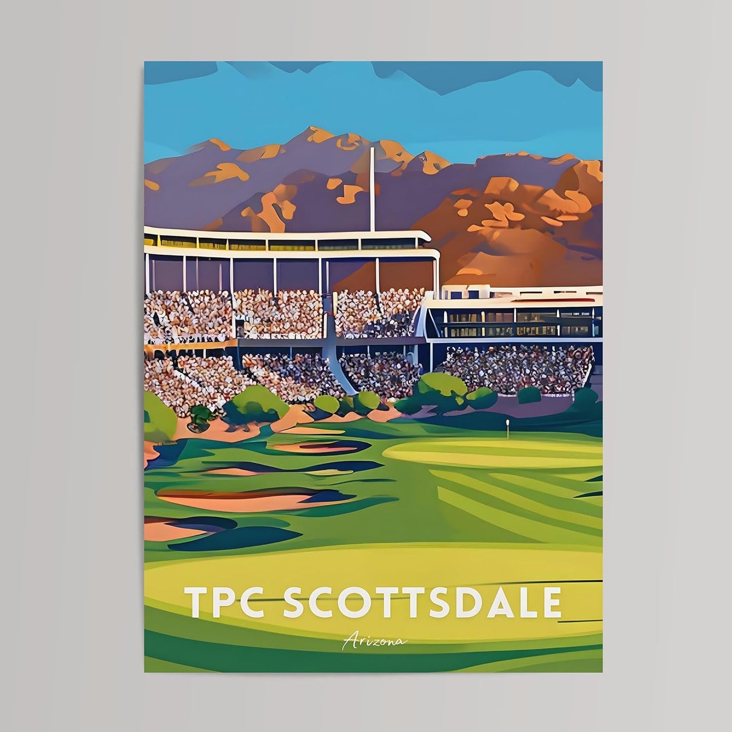 Golf Course Premium Giclee Fine Art Prints - Augusta, Pebble Beach, Pinehurst, Golf Course Posters, Golf Wall Art, Aesthetic Poster for Home Office Decor, Ready to Frame