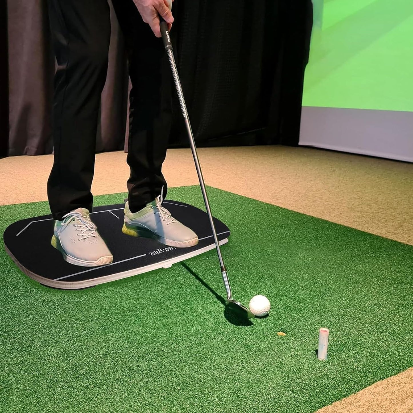 Janedream Golf Pressure Balance Board, Weight Shift Swing Trainer for Indoor & Outdoor Practice, Golf Training Aid to Improve Swing Tempo, Power, and Consistency