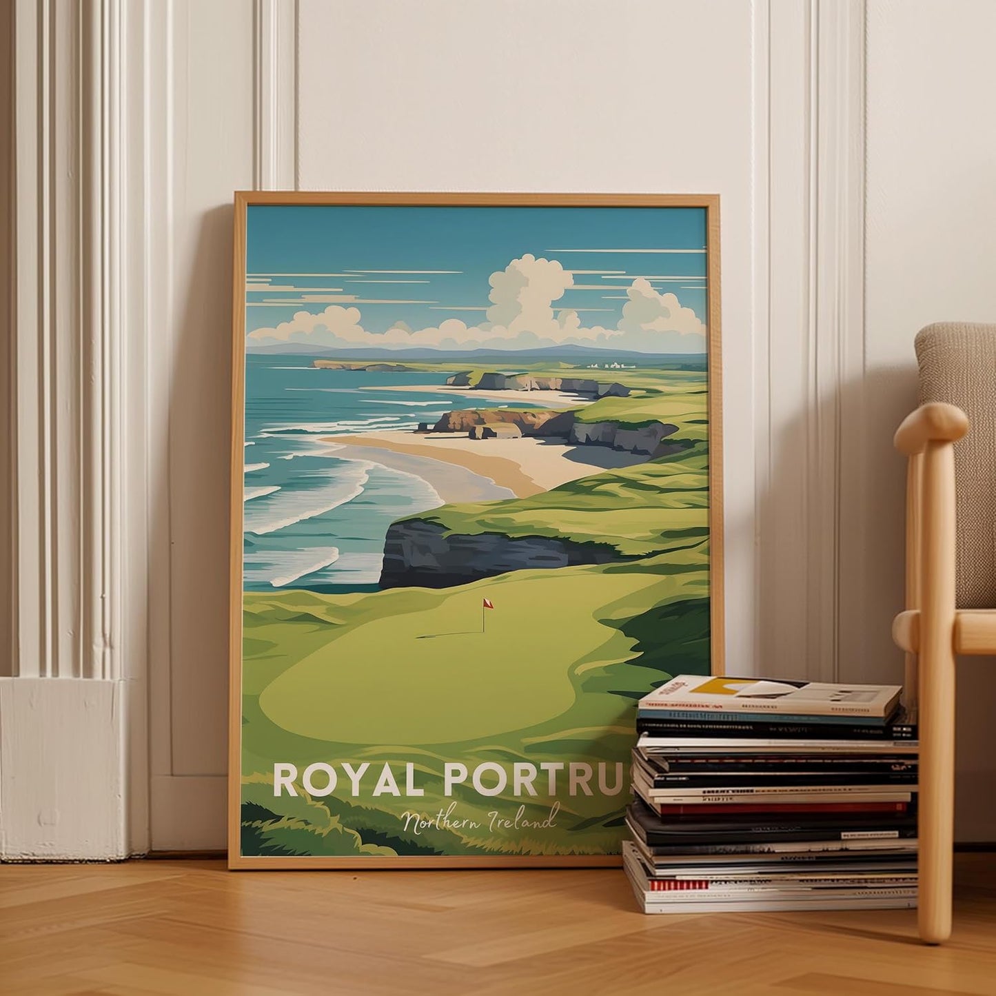 Golf Course Premium Giclee Fine Art Prints - Augusta, Pebble Beach, Pinehurst, Golf Course Posters, Golf Wall Art, Aesthetic Poster for Home Office Decor, Ready to Frame