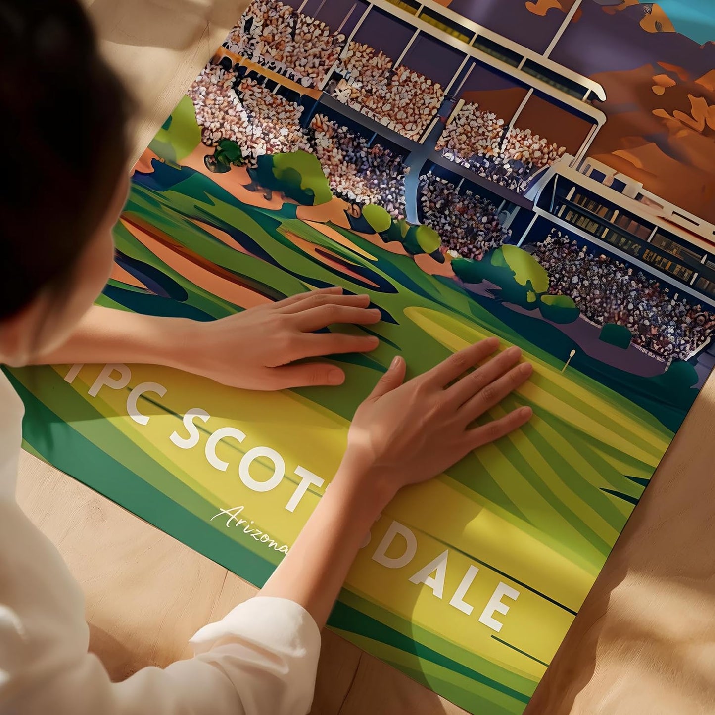 Golf Course Premium Giclee Fine Art Prints - Augusta, Pebble Beach, Pinehurst, Golf Course Posters, Golf Wall Art, Aesthetic Poster for Home Office Decor, Ready to Frame