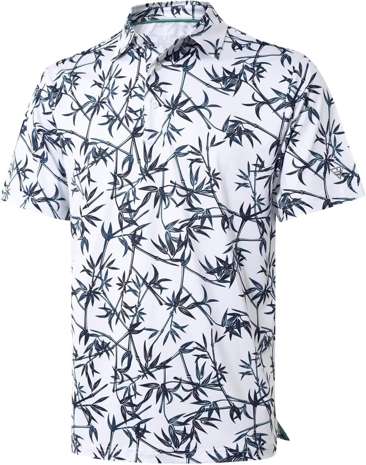 Golf Shirts for Men Dry Fit Short Sleeve Print Performance Moisture Wicking Polo Shirt