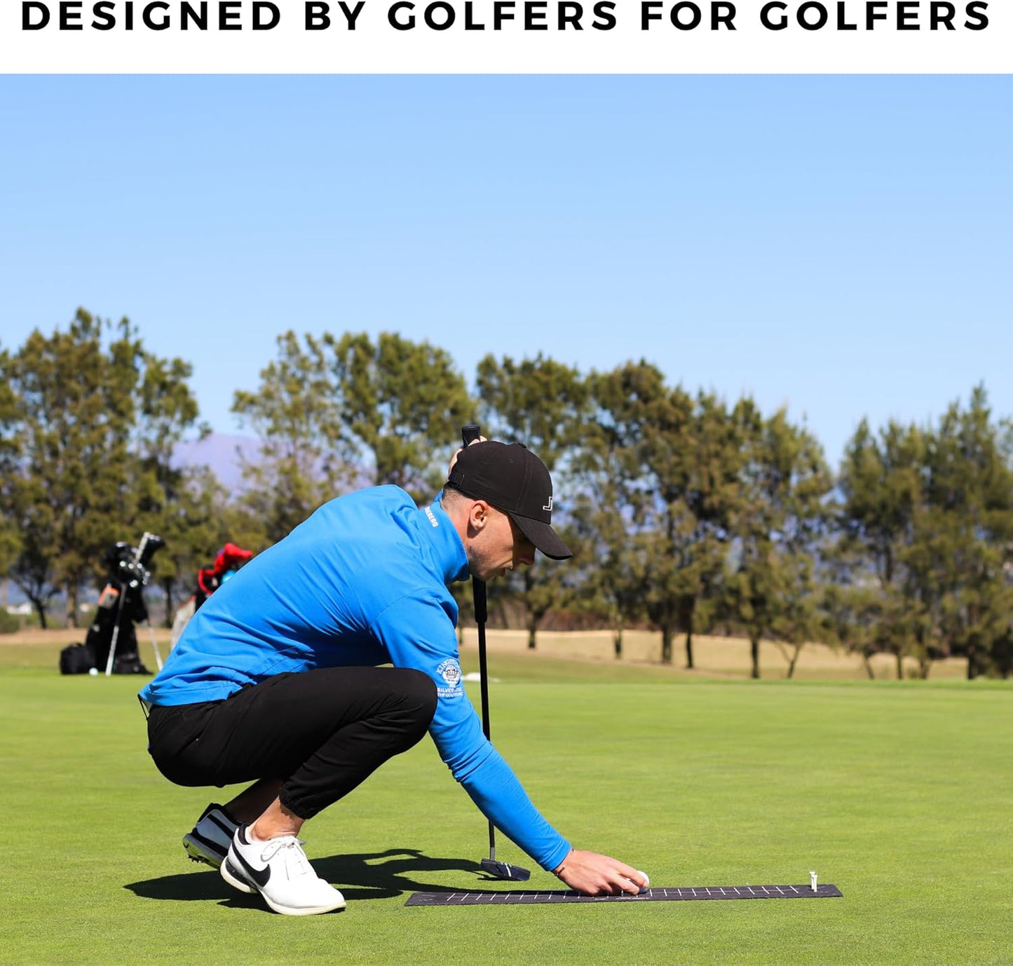 Golf Putting Practice Training aid,Perfect Perfect Practice Golf Putting mat, Tour aim Golf Alignment Golf Training aid, Putting Golf Set with Putting arc