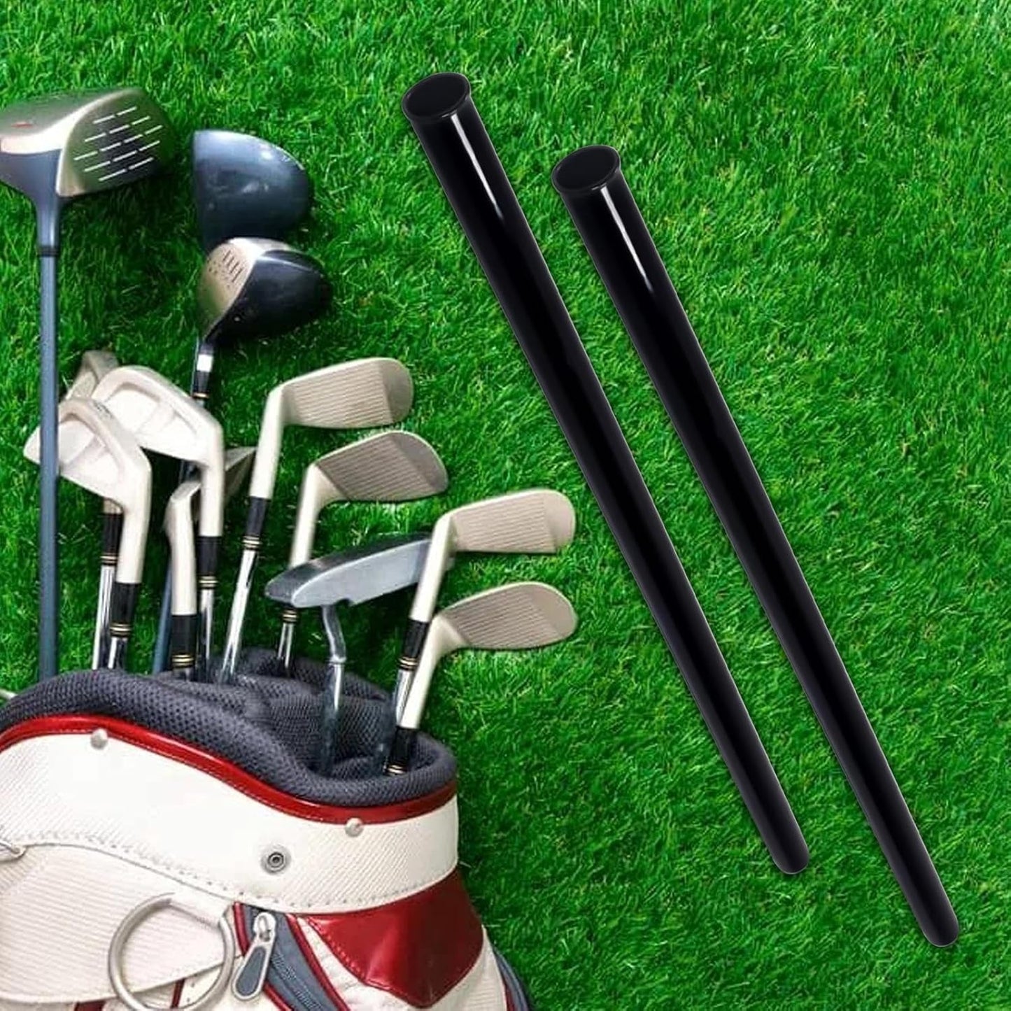 Golf Club Tubes - Golf Bag Club Protection Tubes | Golf Bag Organizer | Keeps Clubs Organized and Protected, Makes Retrieval HassleFree, Durable PVC Construction, Fits Most Standard Golf Bags